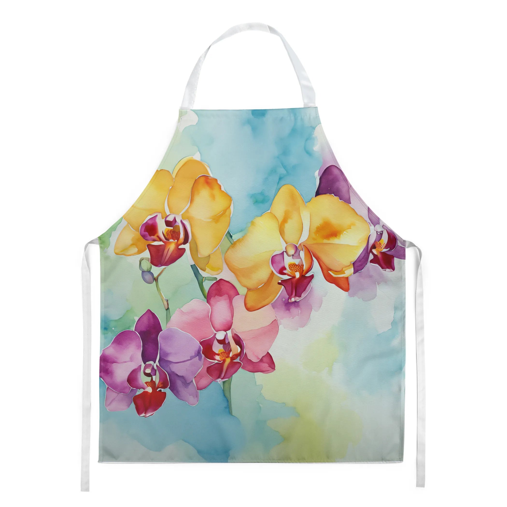 Flowers in Watercolor Apron - Size: LARGE | Pack Of: 1 | Collection name: Flowers in watercolor