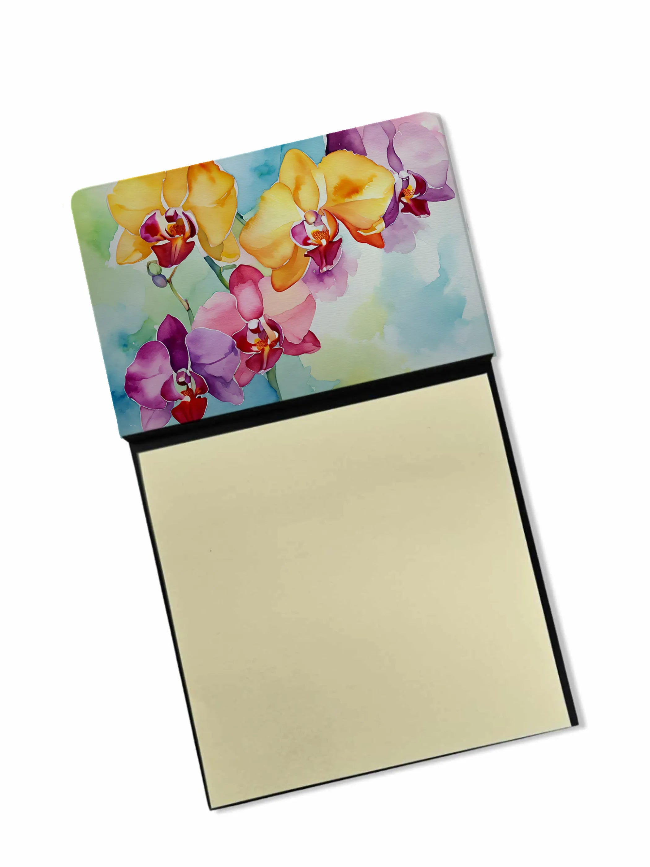 Flowers in Watercolor Sticky Note Holder - Pack Of: 1 | Collection name: Flowers in watercolor