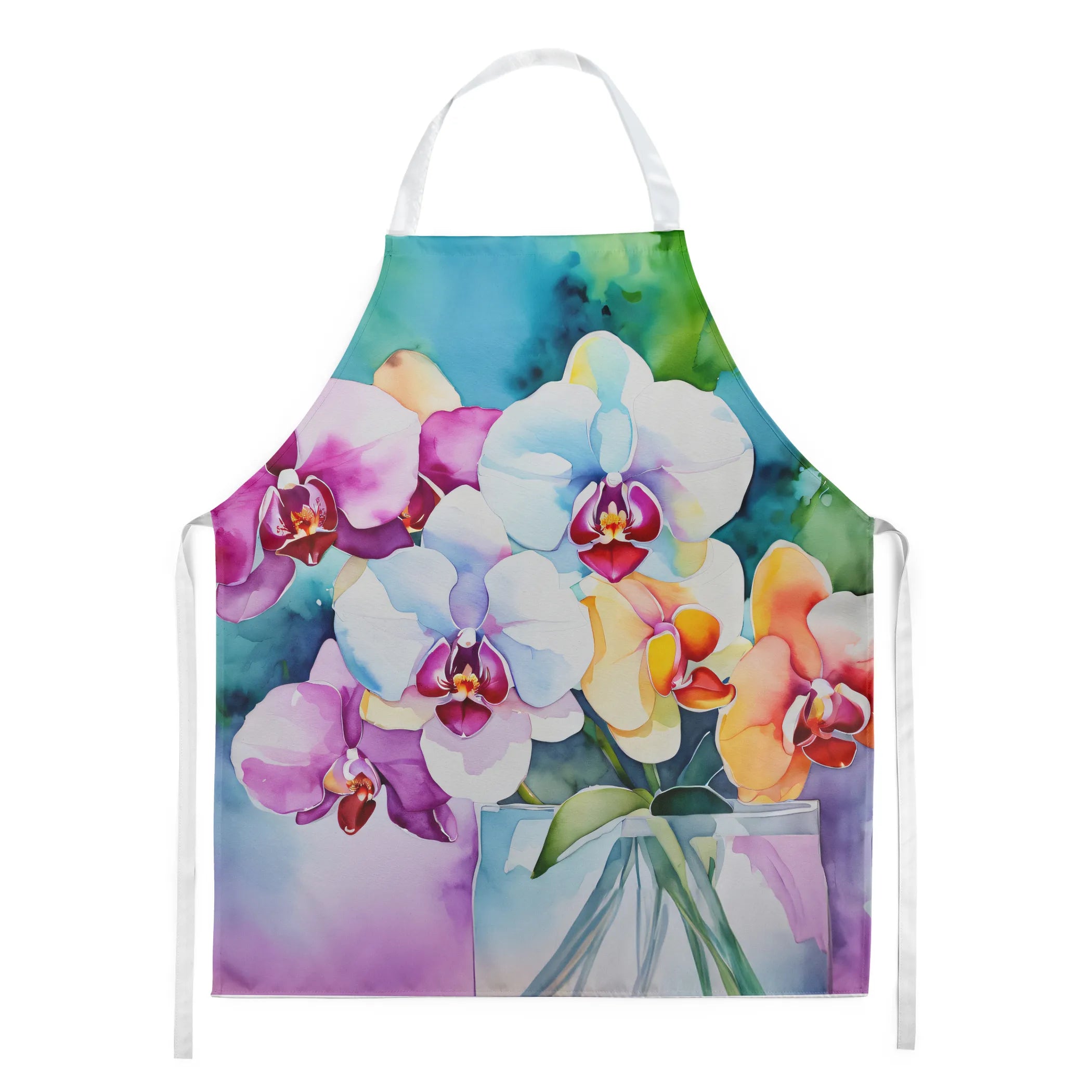 Flowers in Watercolor Apron - Size: LARGE | Pack Of: 1 | Collection name: Flowers in watercolor