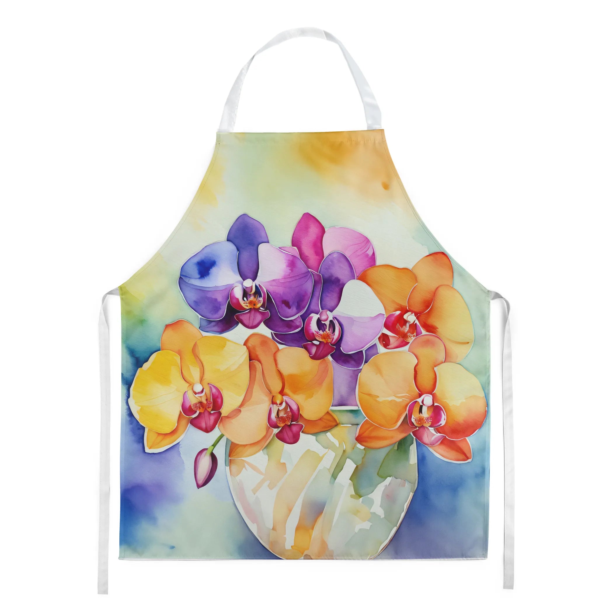 Flowers in Watercolor Apron - Size: LARGE | Pack Of: 1 | Collection name: Flowers in watercolor