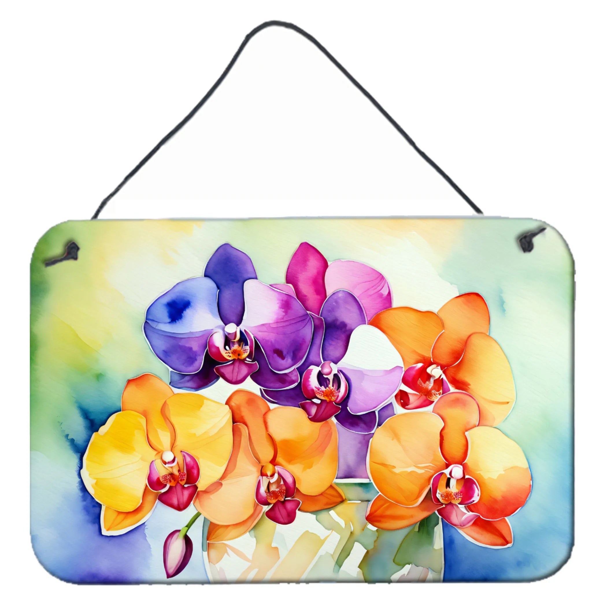 Flowers in Watercolor Wall or Door Hanging Prints - Size: 8HX12W | Pack Of: 1 | Collection name: Flowers in watercolor