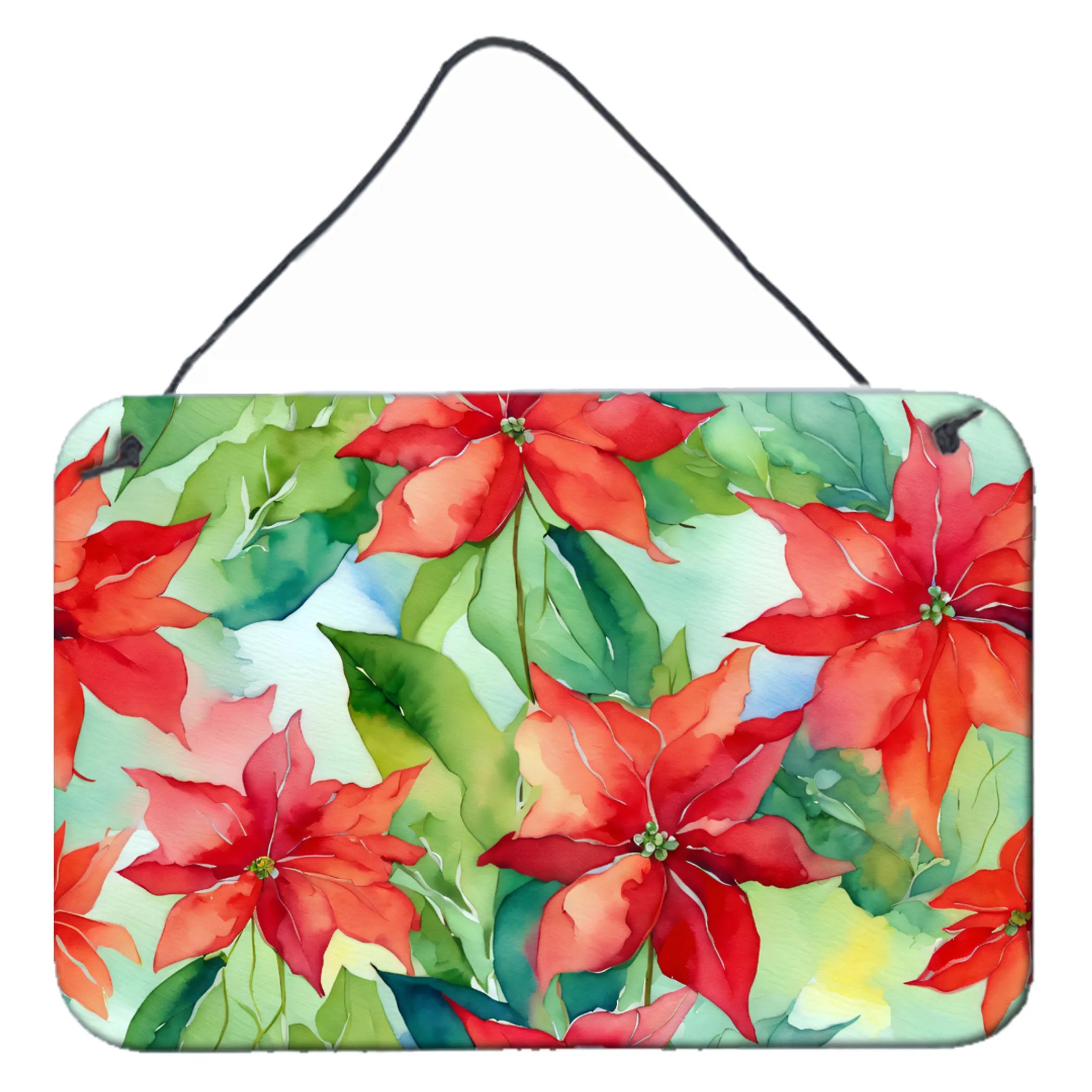 Flowers in Watercolor Wall or Door Hanging Prints - Size: 8HX12W | Pack Of: 1 | Collection name: Flowers in watercolor