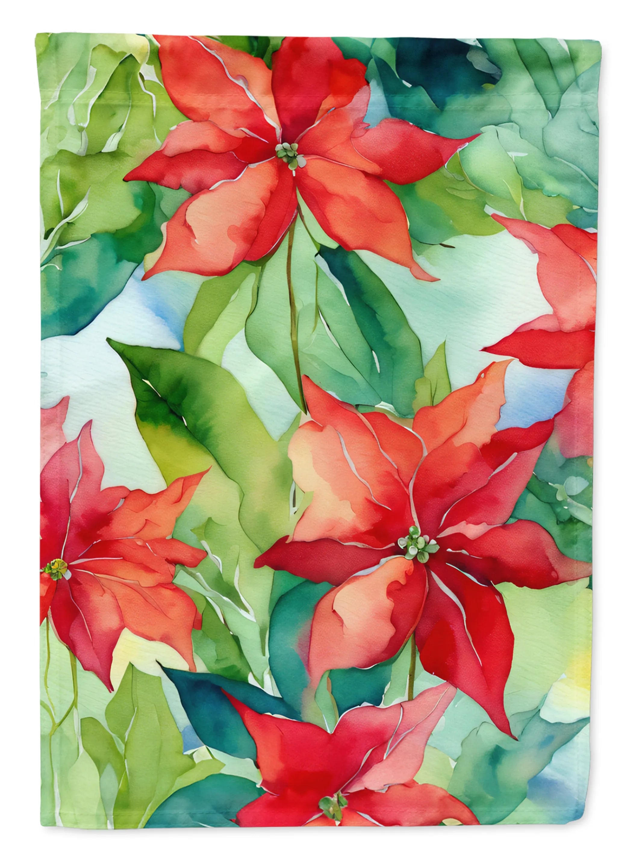Flowers in Watercolor Decorative Flag - Pack Of: 1 | Collection name: Flowers in watercolor