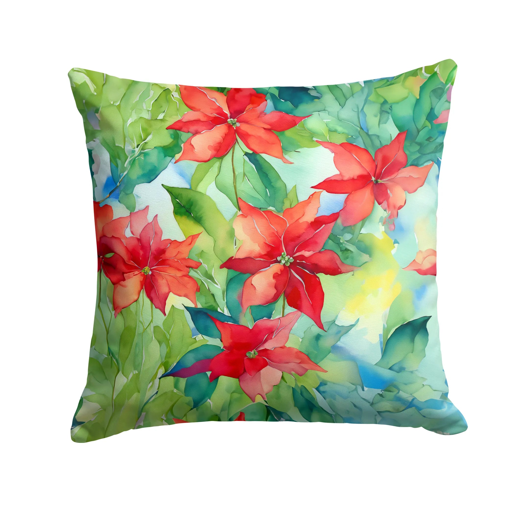 Flowers in Watercolor Throw Pillow - Pack Of: 1 | Collection name: Flowers in watercolor