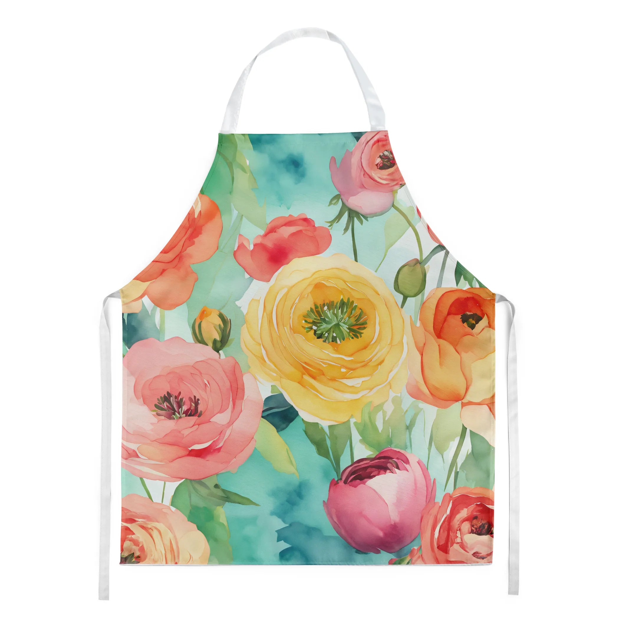 Flowers in Watercolor Apron - Size: LARGE | Pack Of: 1 | Collection name: Flowers in watercolor