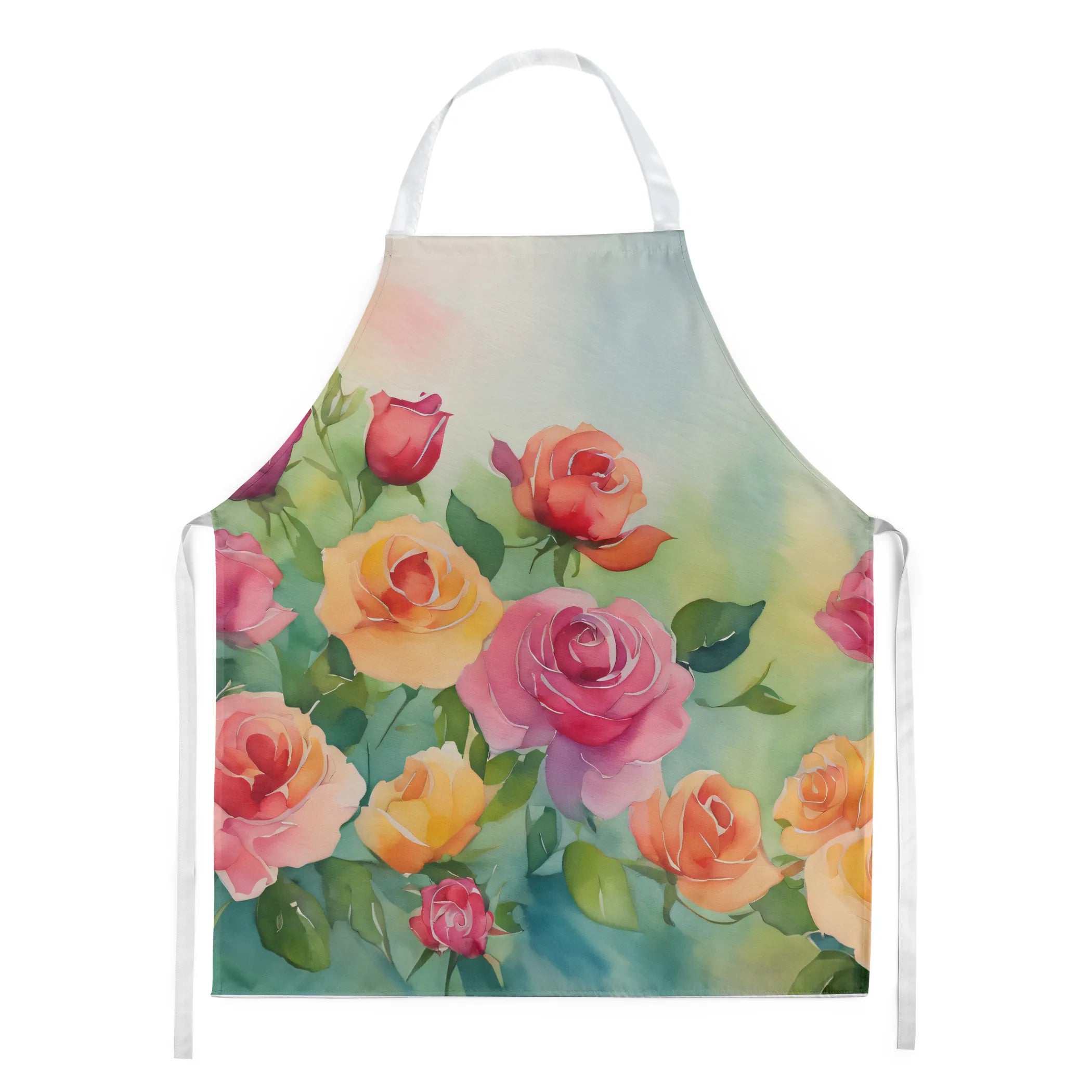 Flowers in Watercolor Apron - Size: LARGE | Pack Of: 1 | Collection name: Flowers in watercolor