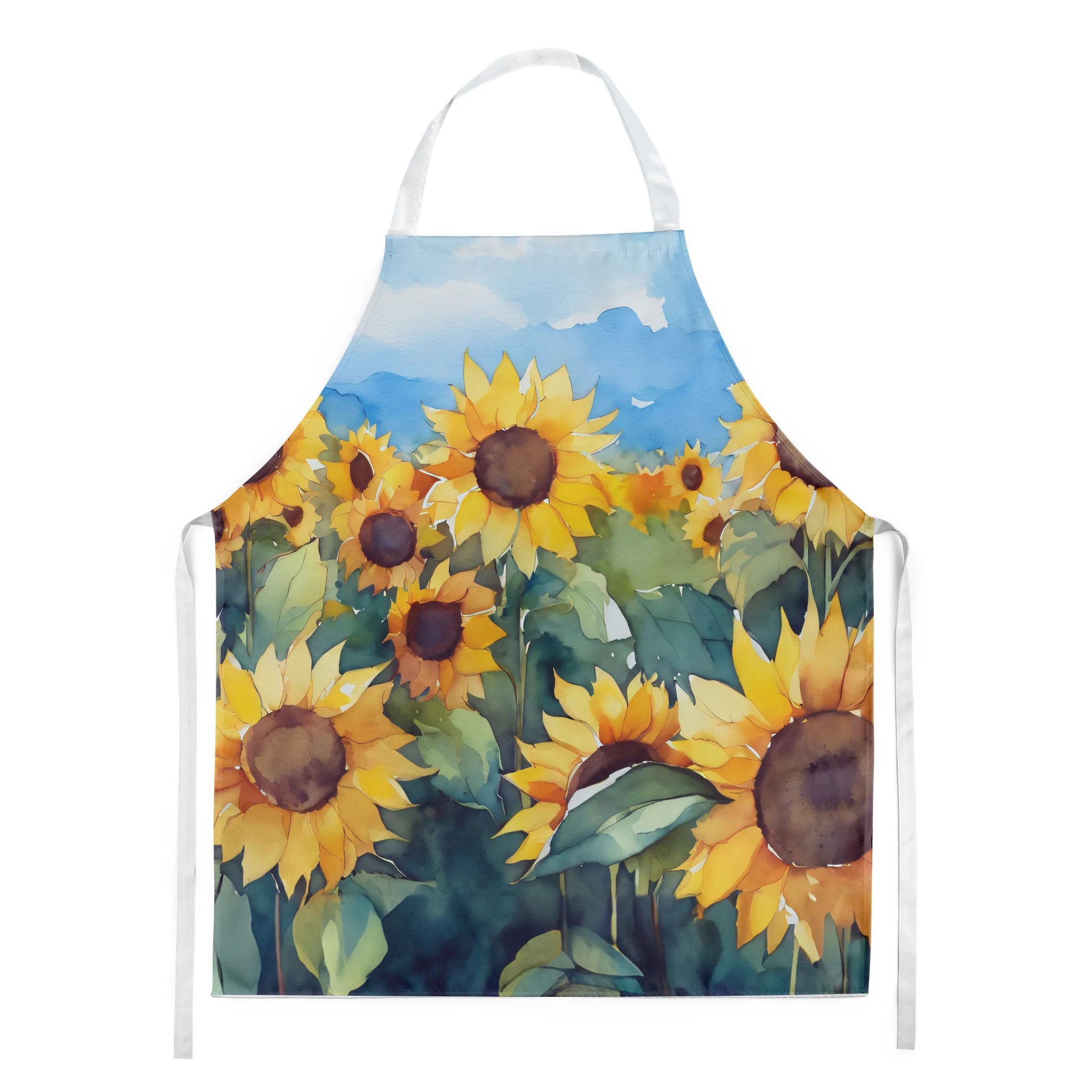 Flowers in Watercolor Apron - Size: LARGE | Pack Of: 1 | Collection name: Flowers in watercolor