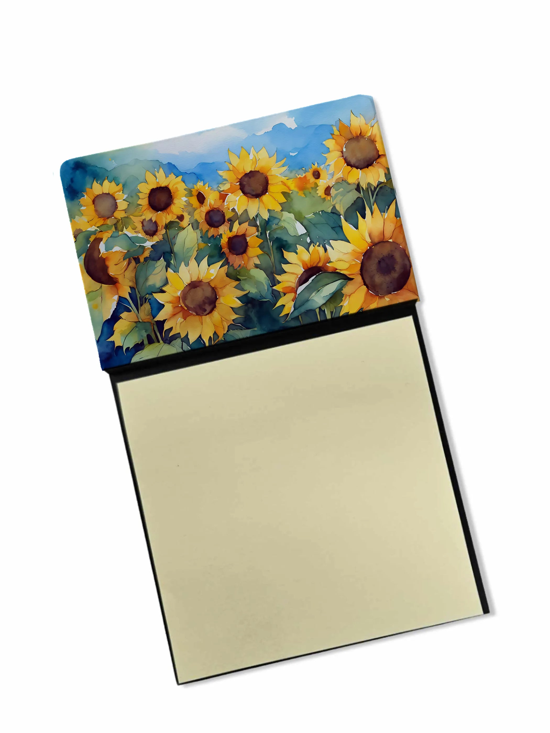 Flowers in Watercolor Sticky Note Holder - Pack Of: 1 | Collection name: Flowers in watercolor