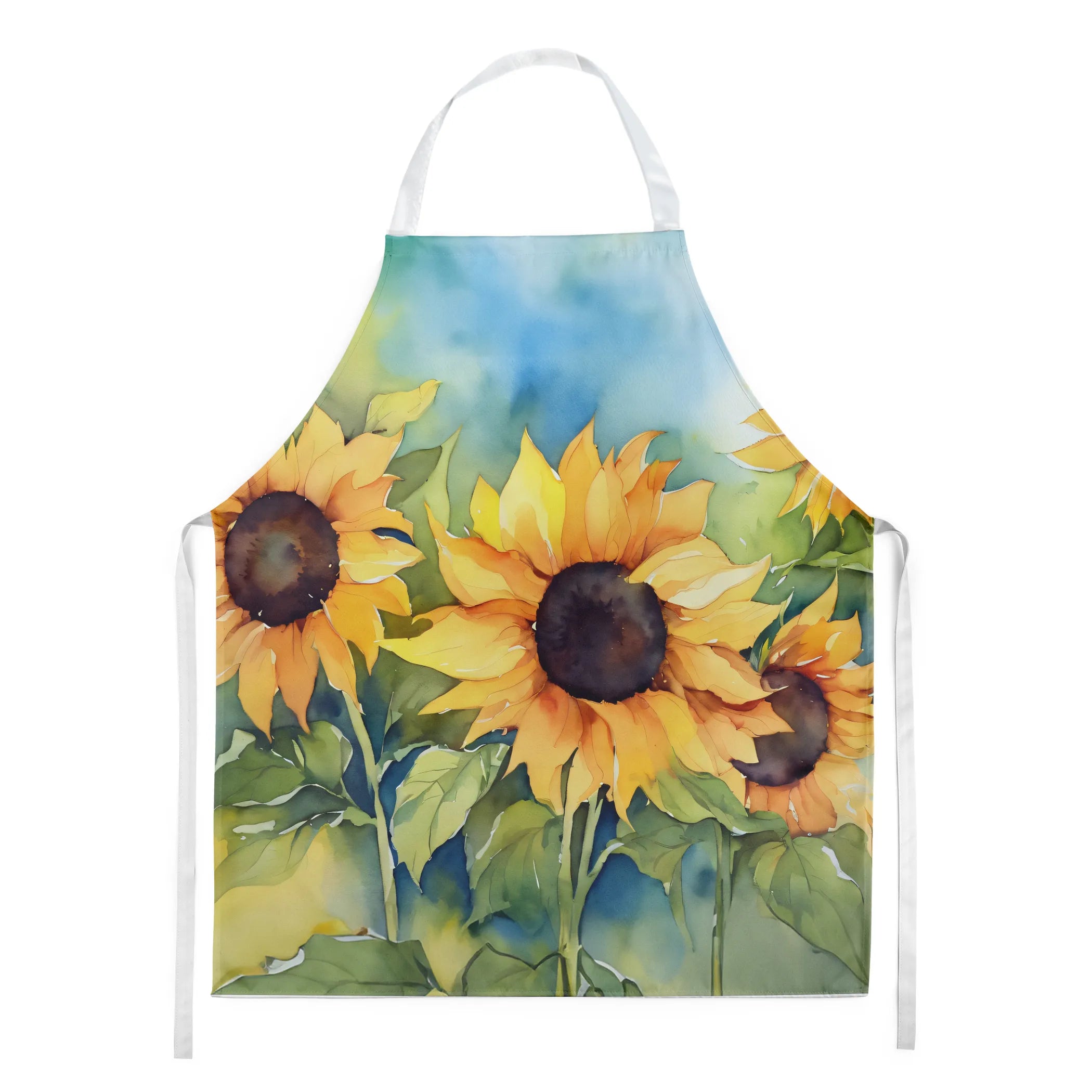 Flowers in Watercolor Apron - Size: LARGE | Pack Of: 1 | Collection name: Flowers in watercolor