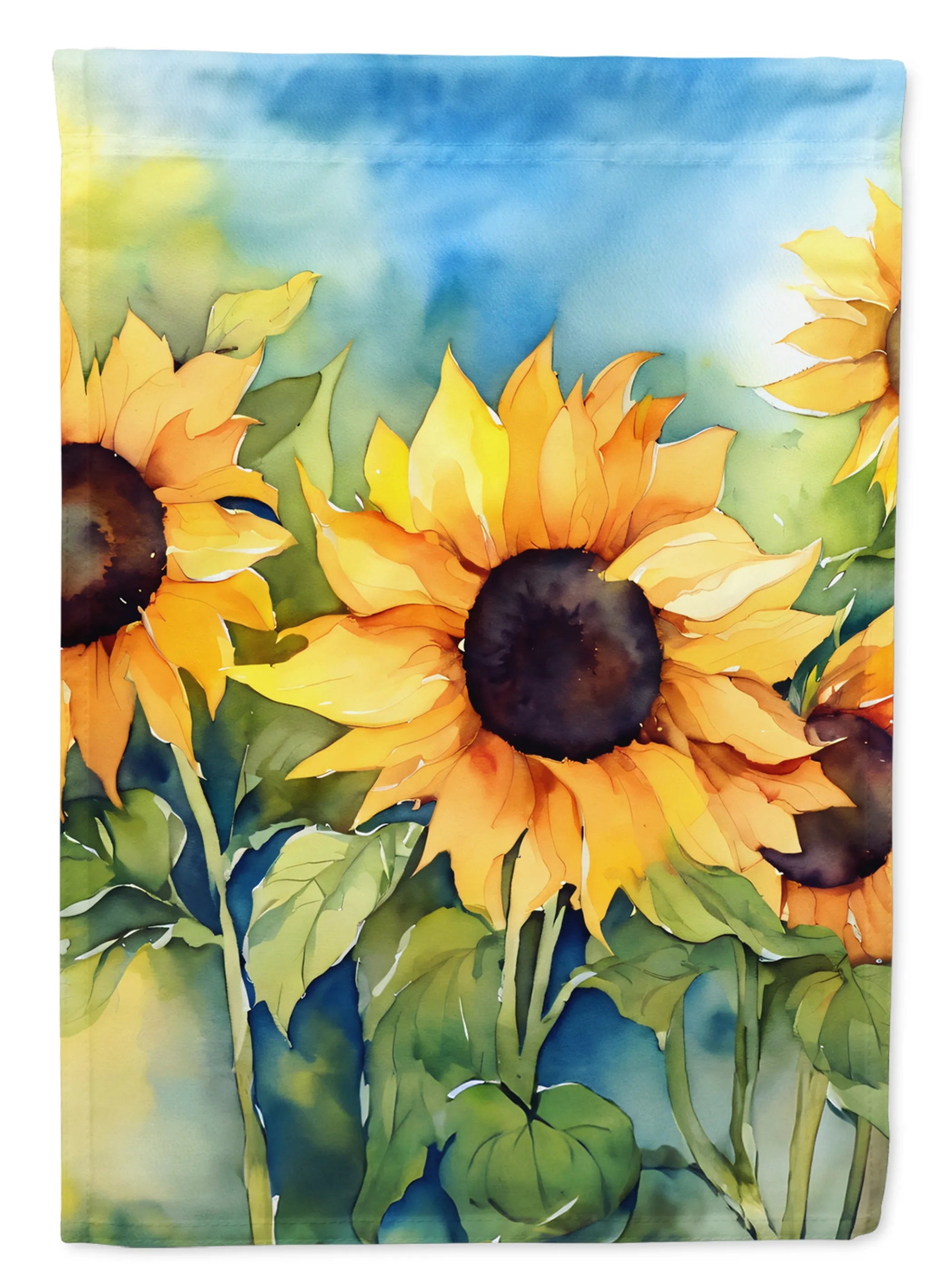 Flowers in Watercolor Decorative Flag - Pack Of: 1 | Collection name: Flowers in watercolor