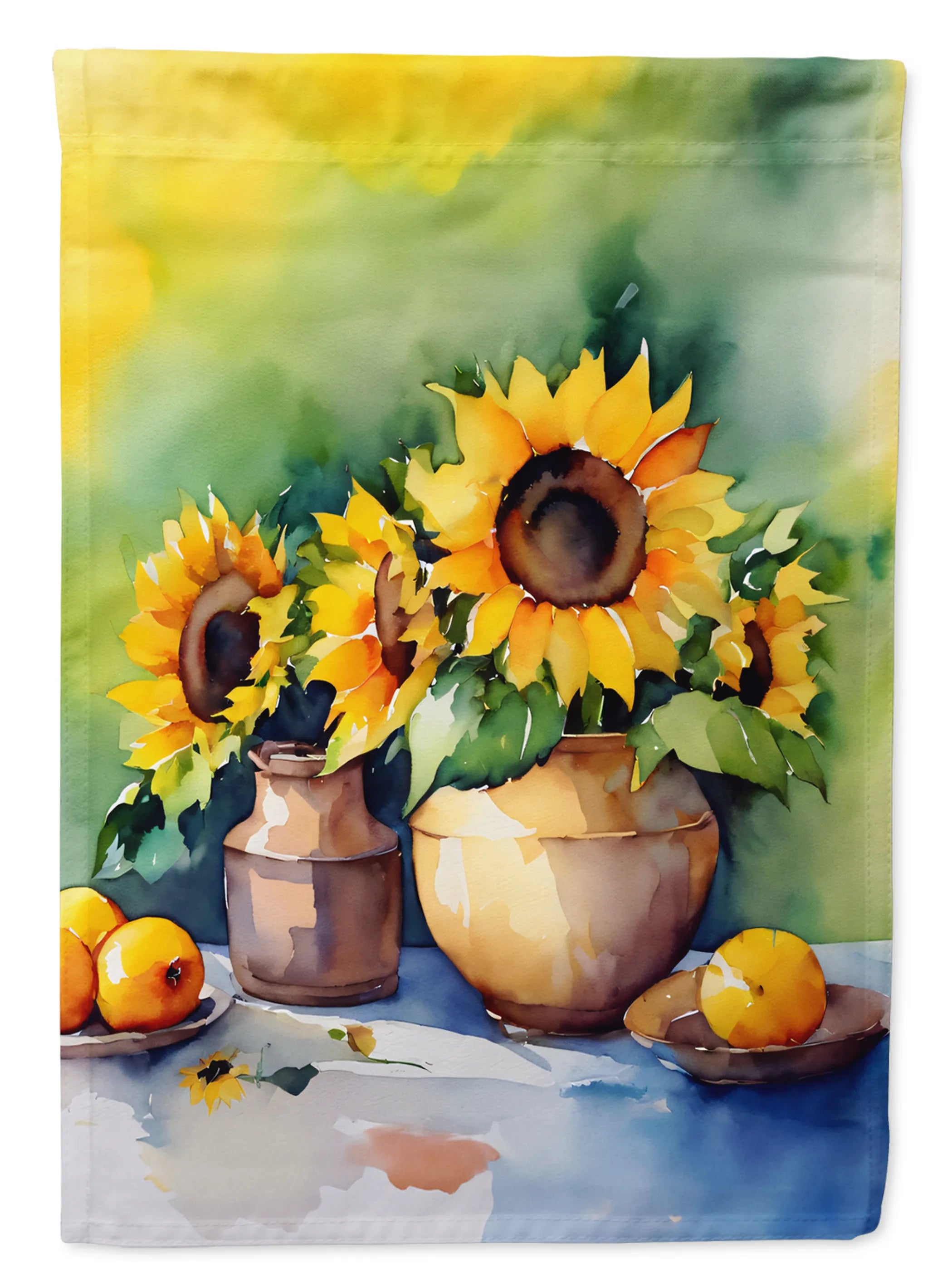 Flowers in Watercolor Decorative Flag - Pack Of: 1 | Collection name: Flowers in watercolor
