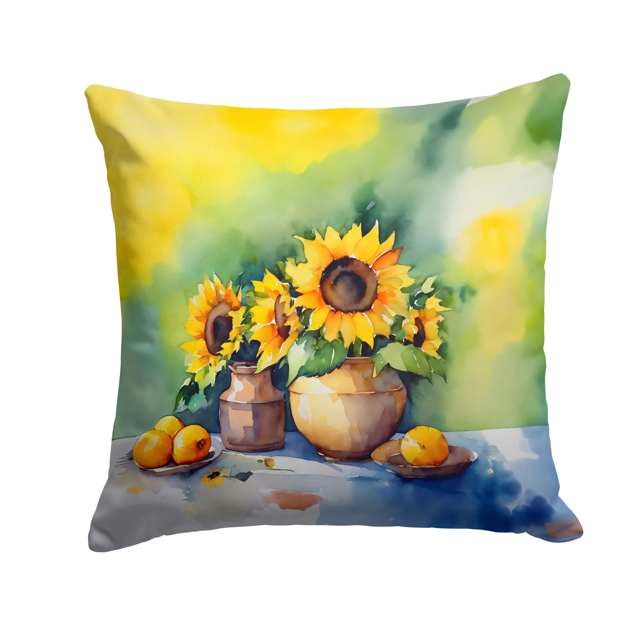 Flowers in Watercolor Throw Pillow - Pack Of: 1 | Collection name: Flowers in watercolor