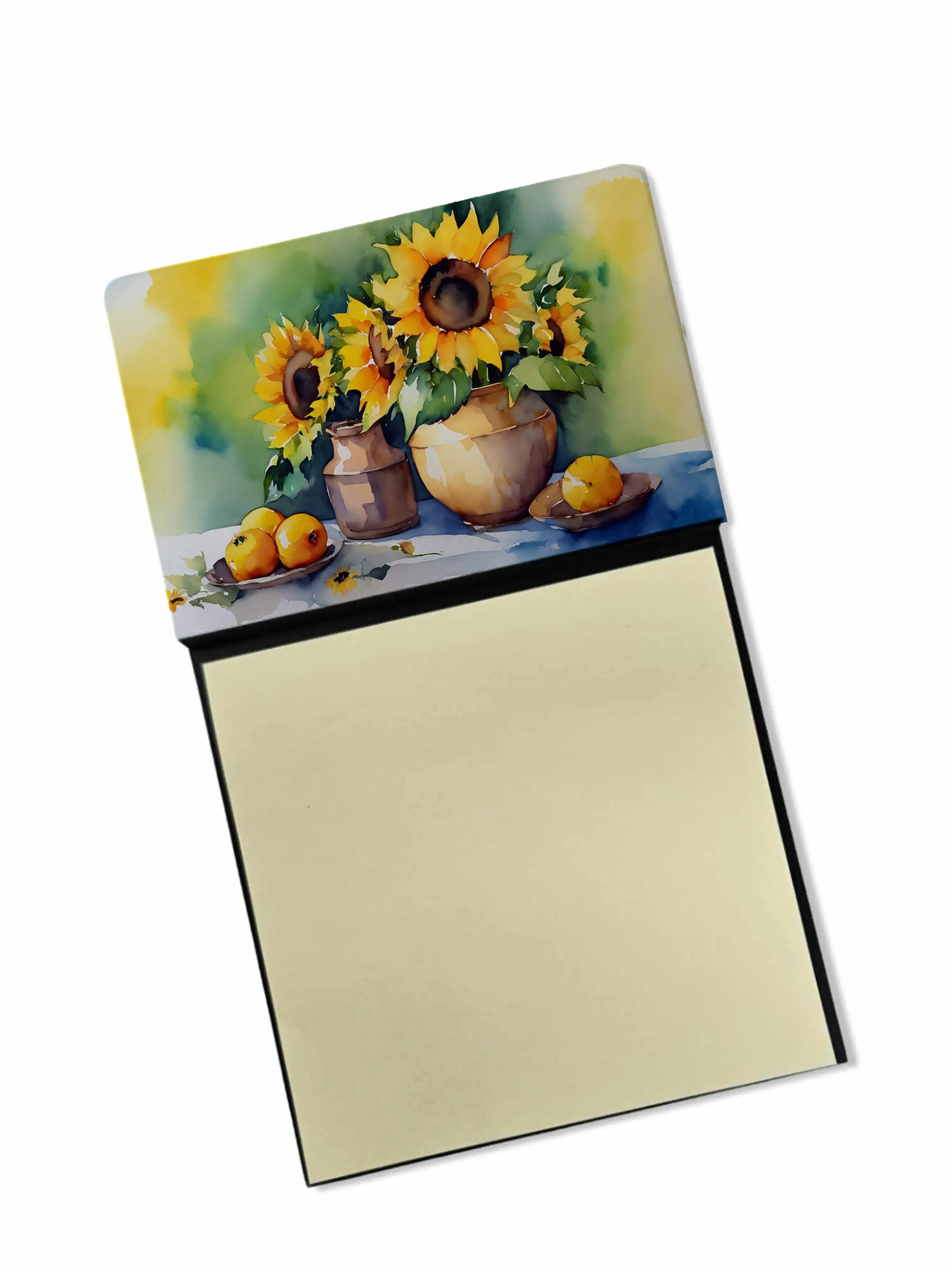 Flowers in Watercolor Sticky Note Holder - Pack Of: 1 | Collection name: Flowers in watercolor