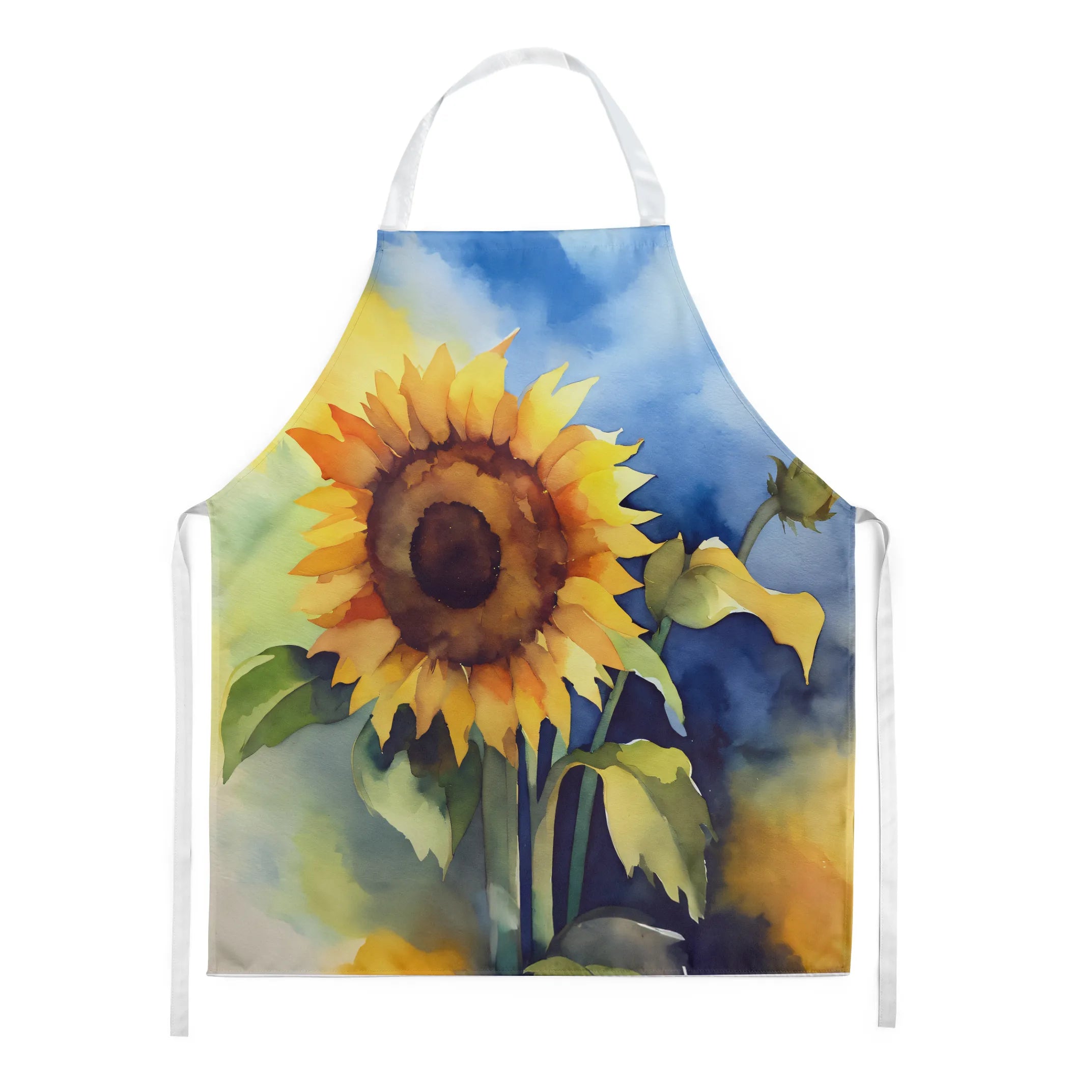 Flowers in Watercolor Apron - Size: LARGE | Pack Of: 1 | Collection name: Flowers in watercolor