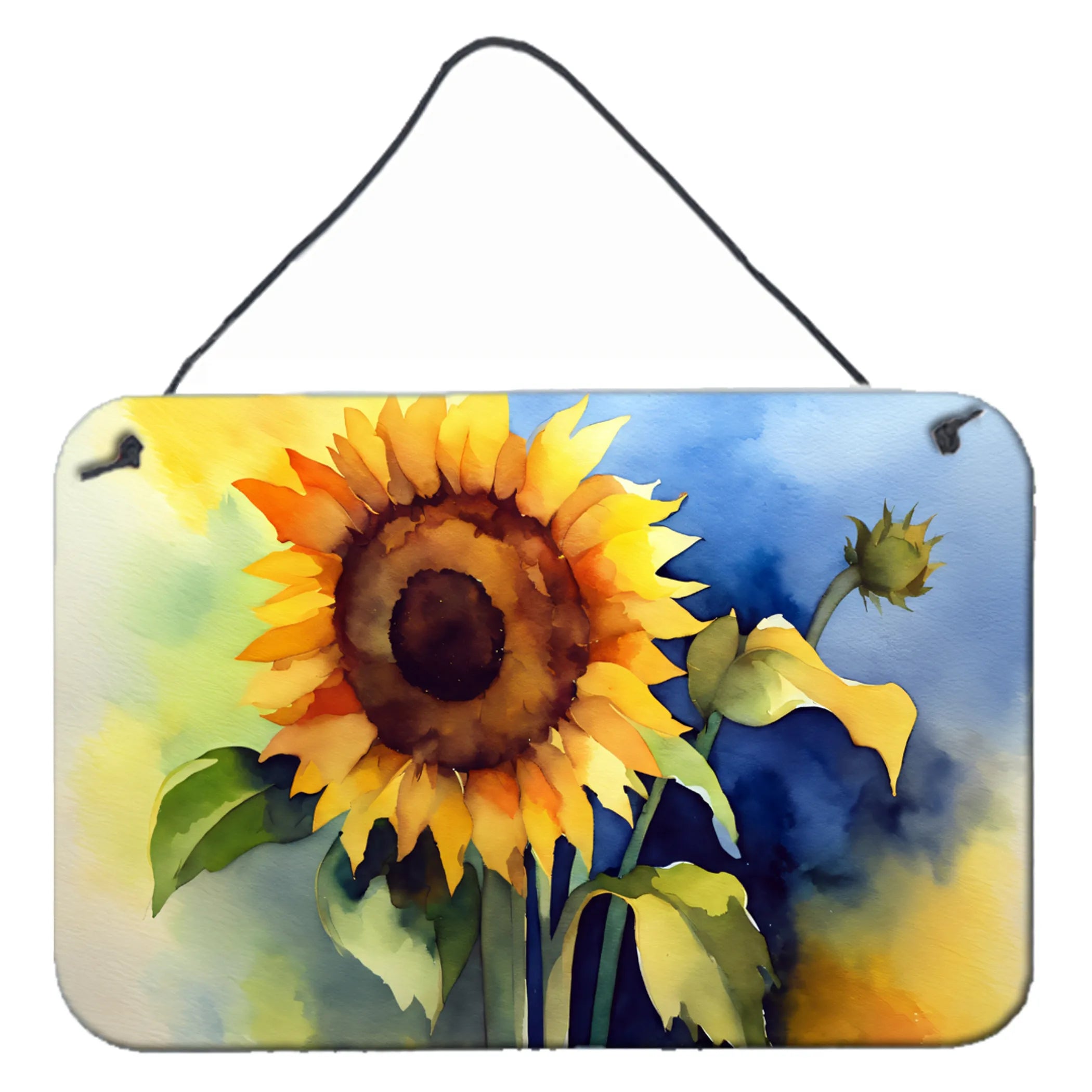 Flowers in Watercolor Wall or Door Hanging Prints - Size: 8HX12W | Pack Of: 1 | Collection name: Flowers in watercolor