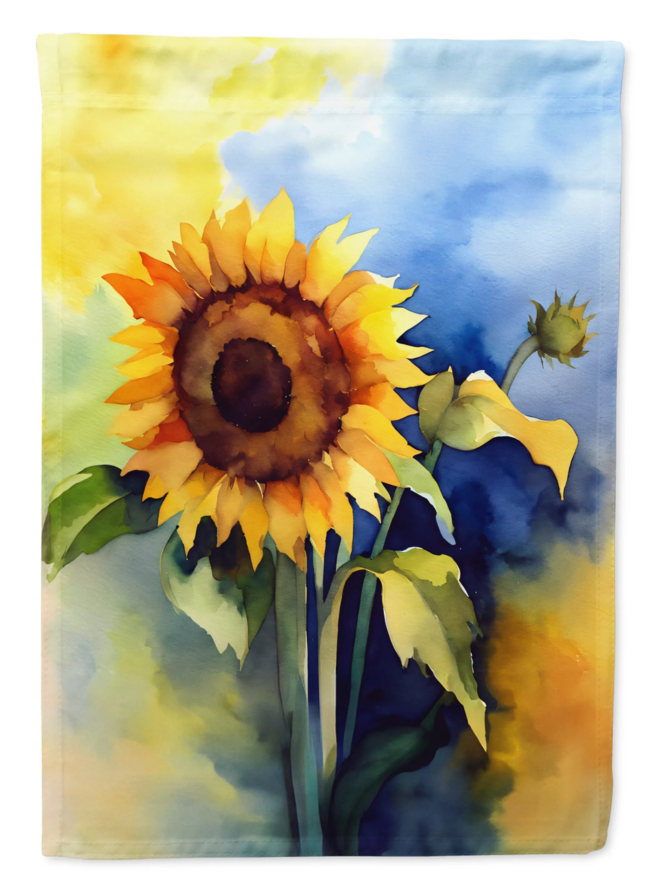Flowers in Watercolor Decorative Flag - Pack Of: 1 | Collection name: Flowers in watercolor
