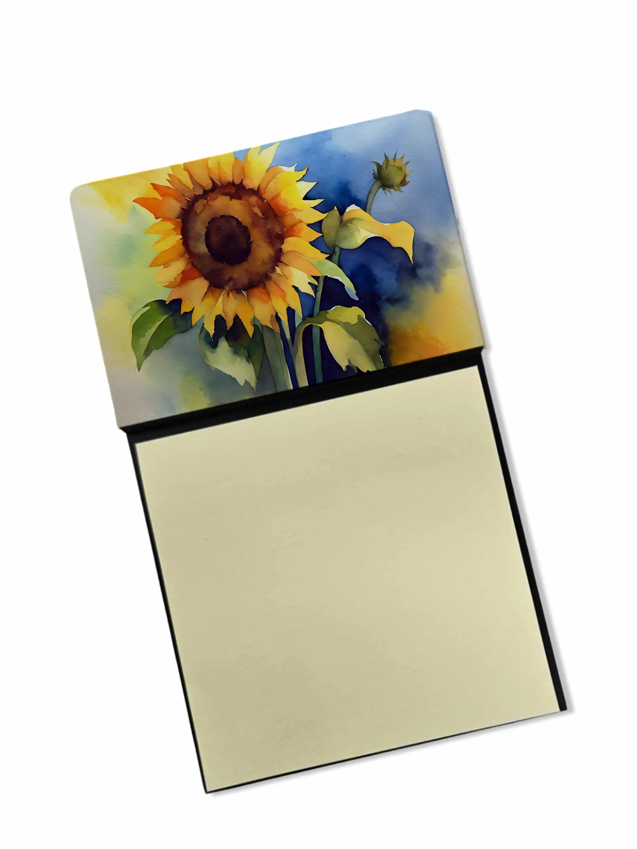 Flowers in Watercolor Sticky Note Holder - Pack Of: 1 | Collection name: Flowers in watercolor