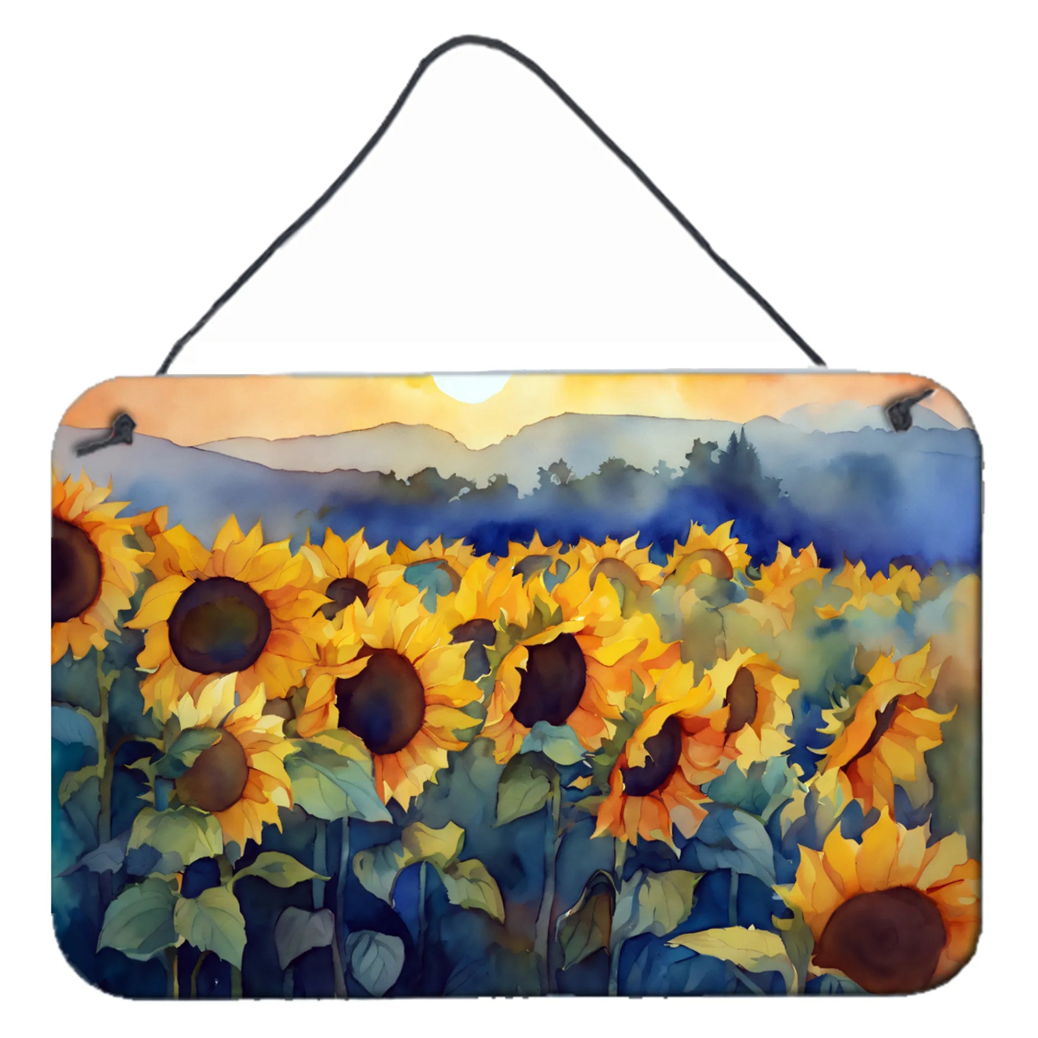Flowers in Watercolor Wall or Door Hanging Prints - Size: 8HX12W | Pack Of: 1 | Collection name: Flowers in watercolor