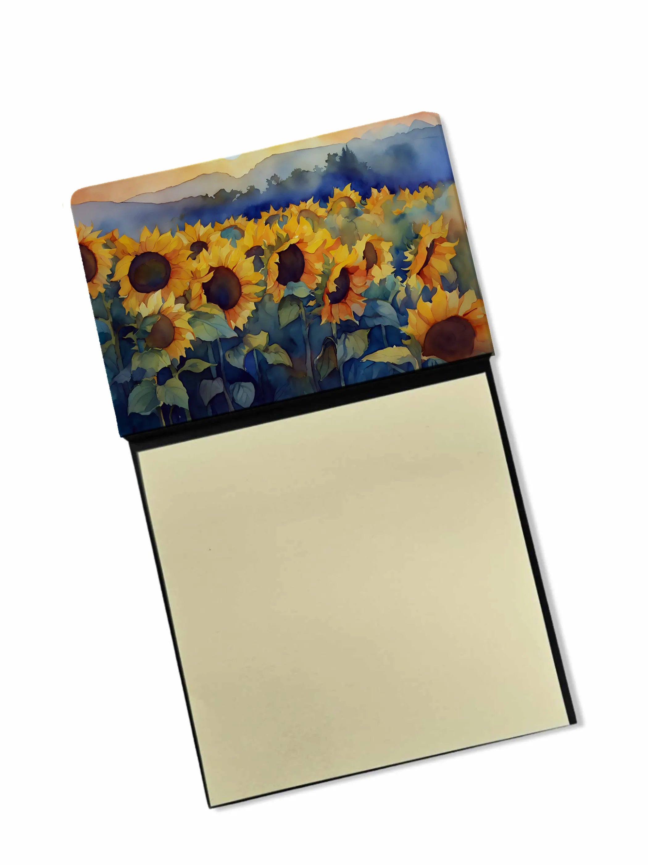 Flowers in Watercolor Sticky Note Holder - Pack Of: 1 | Collection name: Flowers in watercolor