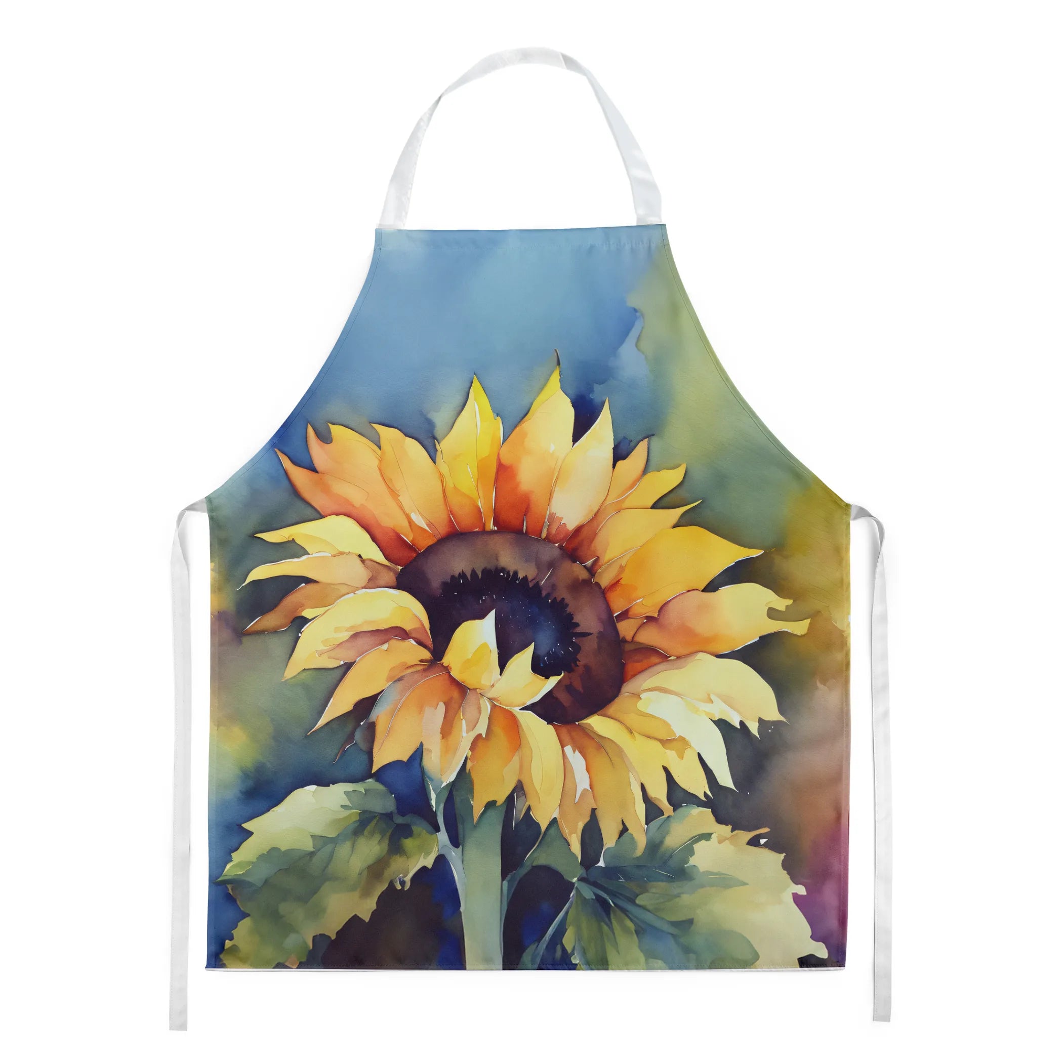 Flowers in Watercolor Apron - Size: LARGE | Pack Of: 1 | Collection name: Flowers in watercolor