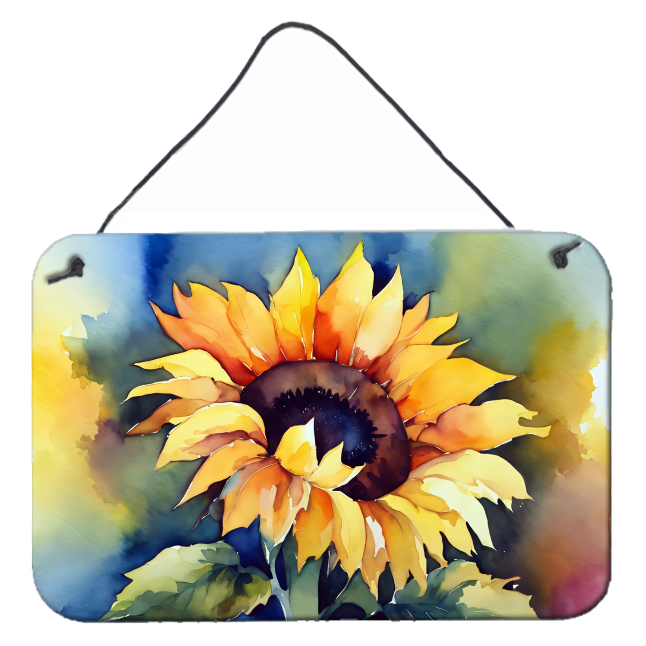 Flowers in Watercolor Wall or Door Hanging Prints - Size: 8HX12W | Pack Of: 1 | Collection name: Flowers in watercolor