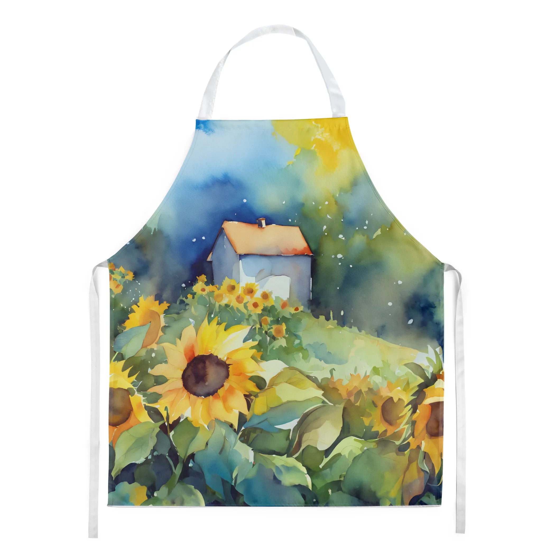 Flowers in Watercolor Apron - Size: LARGE | Pack Of: 1 | Collection name: Flowers in watercolor