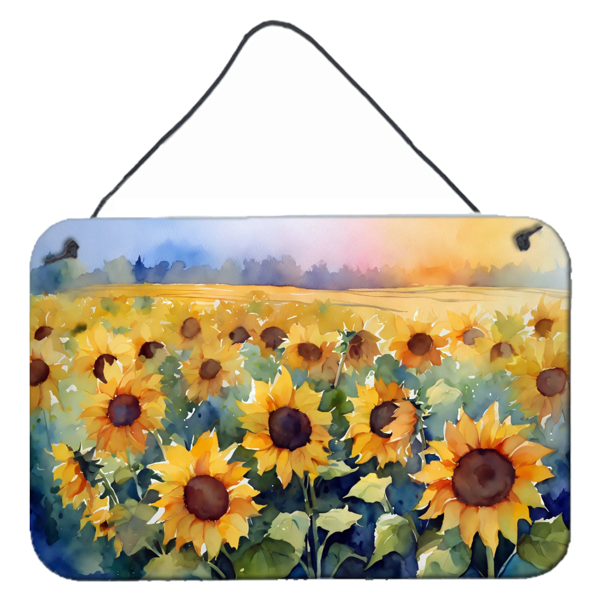 Flowers in Watercolor Wall or Door Hanging Prints - Size: 8HX12W | Pack Of: 1 | Collection name: Flowers in watercolor