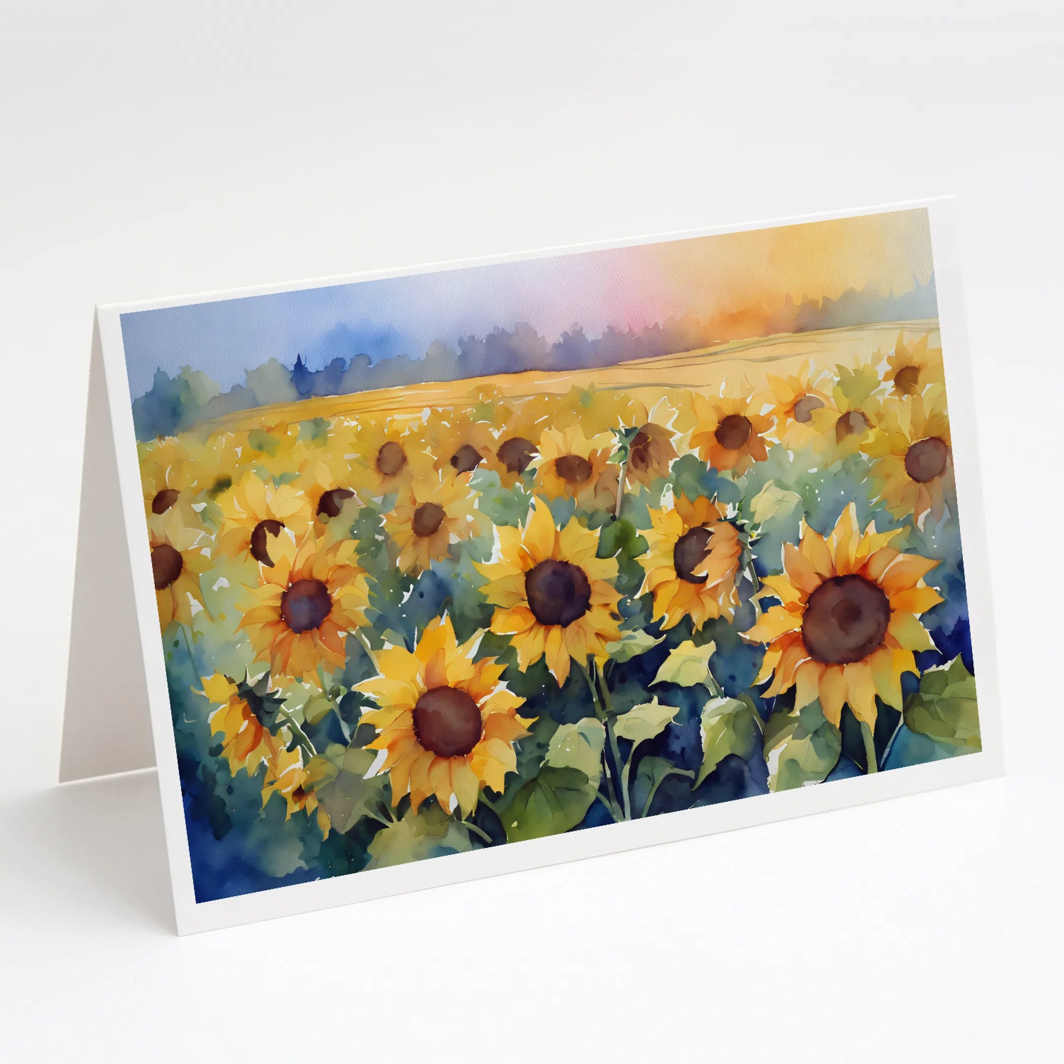 Flowers in Watercolor Greeting Cards  - Size: 5X7 | Pack Of: 1 | Collection name: Flowers in watercolor