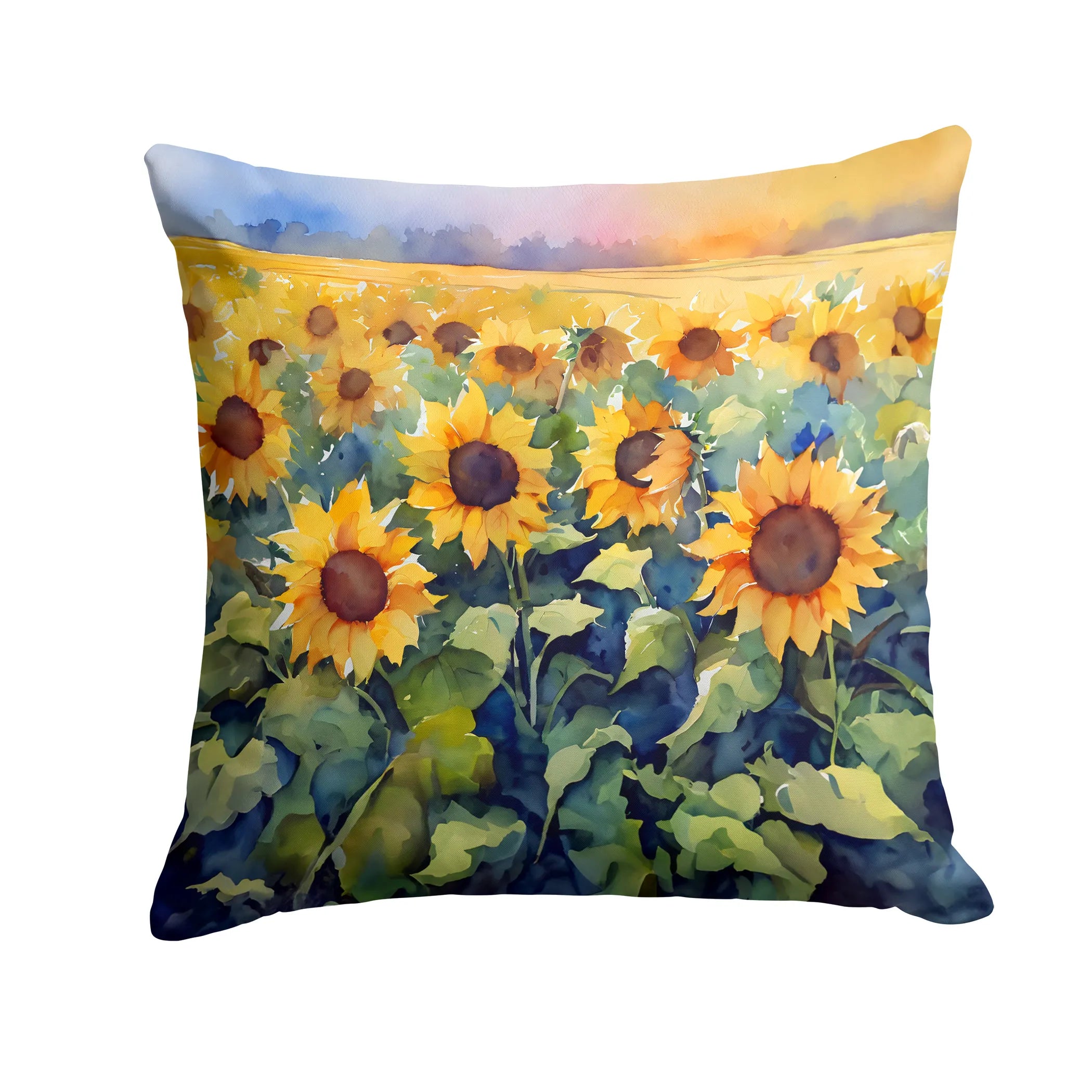 Flowers in Watercolor Throw Pillow - Pack Of: 1 | Collection name: Flowers in watercolor