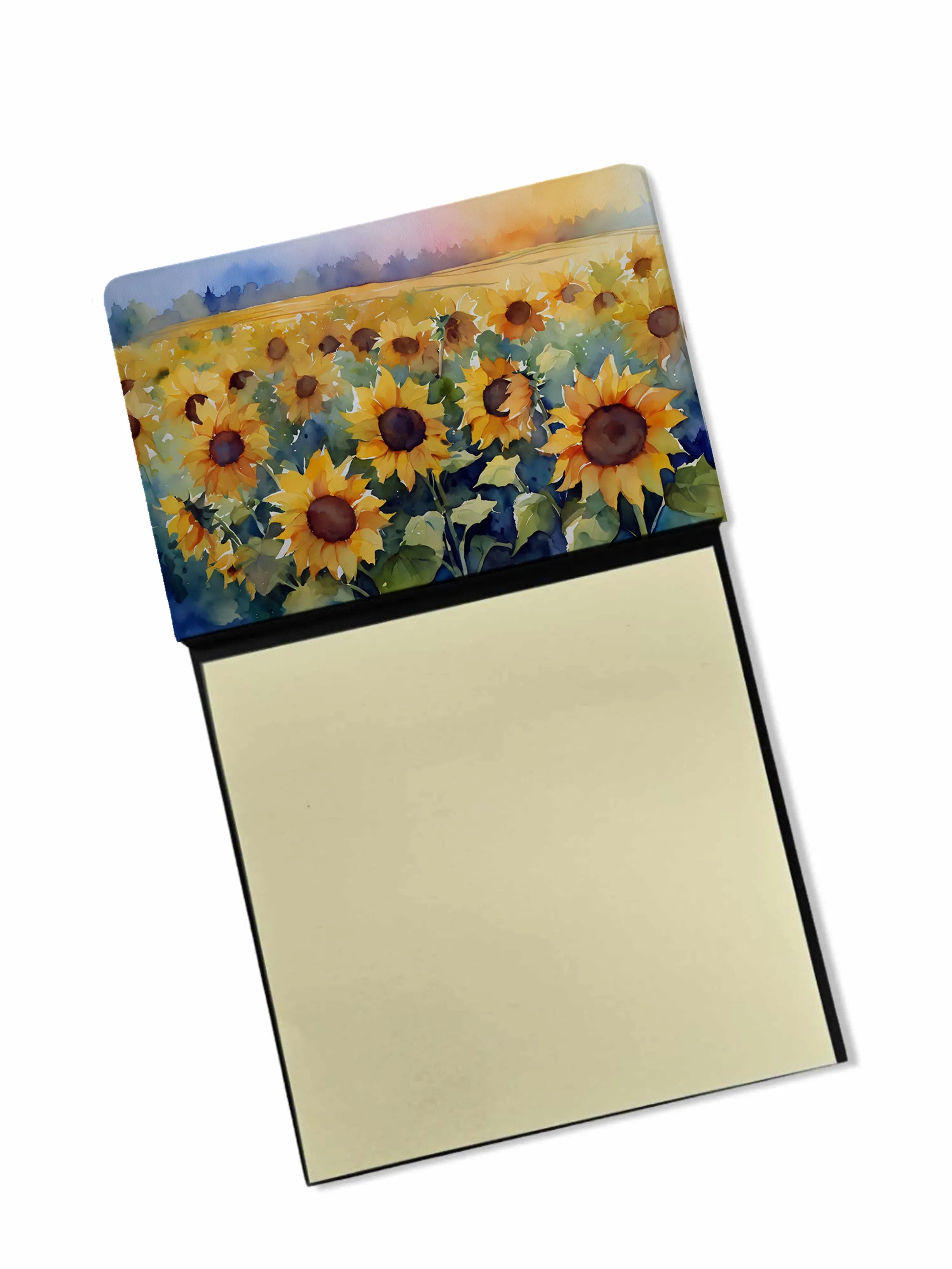 Flowers in Watercolor Sticky Note Holder - Pack Of: 1 | Collection name: Flowers in watercolor
