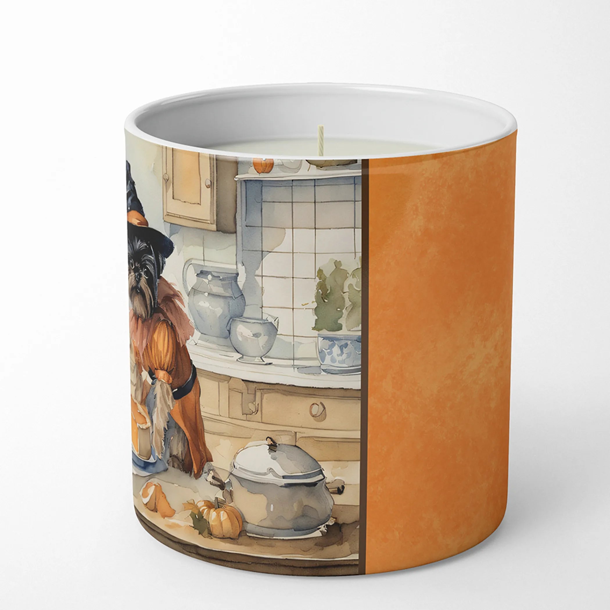 Fall Kitchen Pumpkin Pie Decorative Soy Candle - Size: 10 OZ | Pack Of: 1 | Collection name: Fall kitchen pumpkin pie