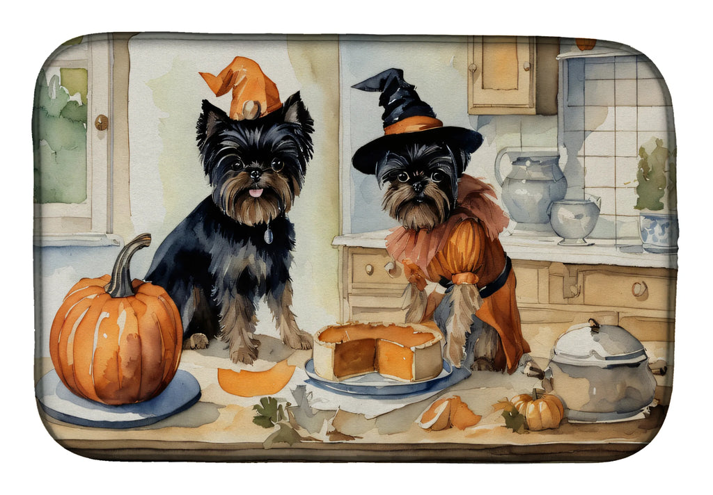 Fall Kitchen Pumpkin Pie Dish Drying Mat - Size: 14  X 21" | Pack Of: 1 | Collection name: Fall kitchen pumpkin pie