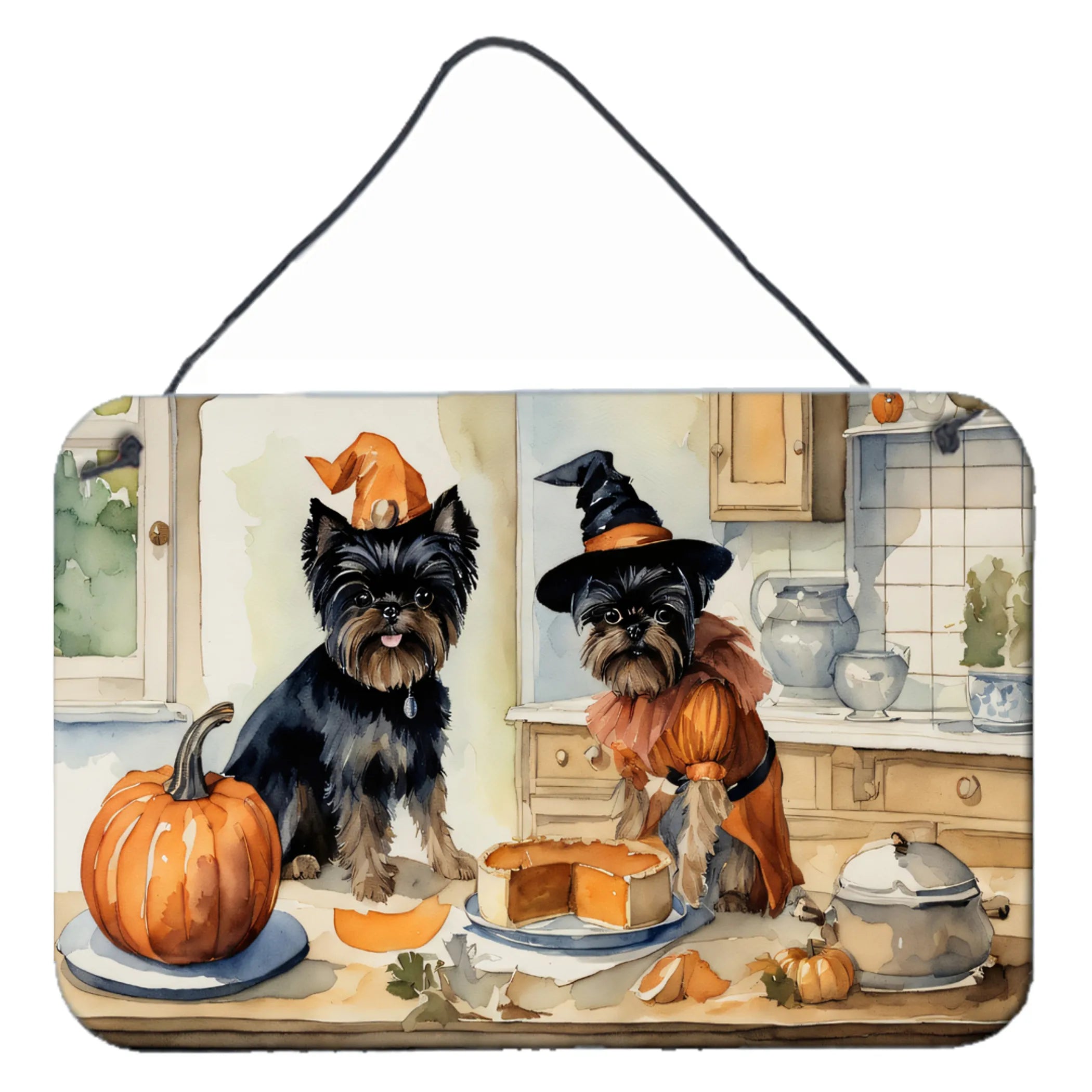 Fall Kitchen Pumpkin Pie Wall or Door Hanging Prints - Size: 8HX12W | Pack Of: 1 | Collection name: Fall kitchen pumpkin pie