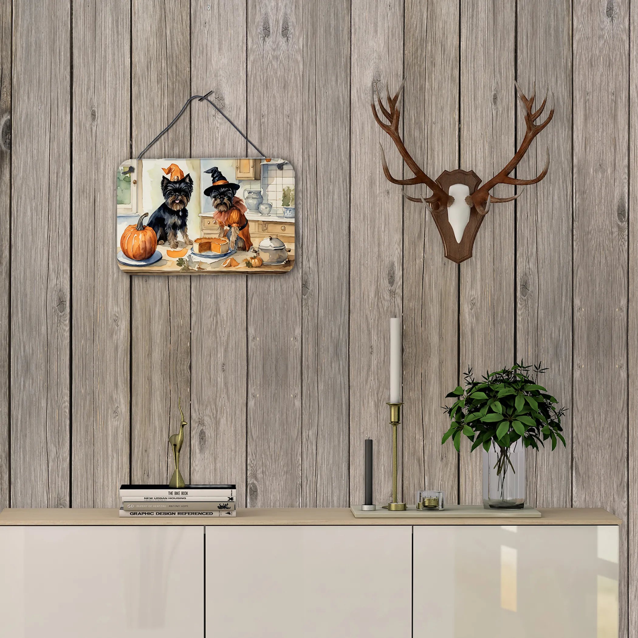 Fall Kitchen Pumpkin Pie Wall or Door Hanging Prints - Size: 8HX12W | Pack Of: 1 | Collection name: Fall kitchen pumpkin pie