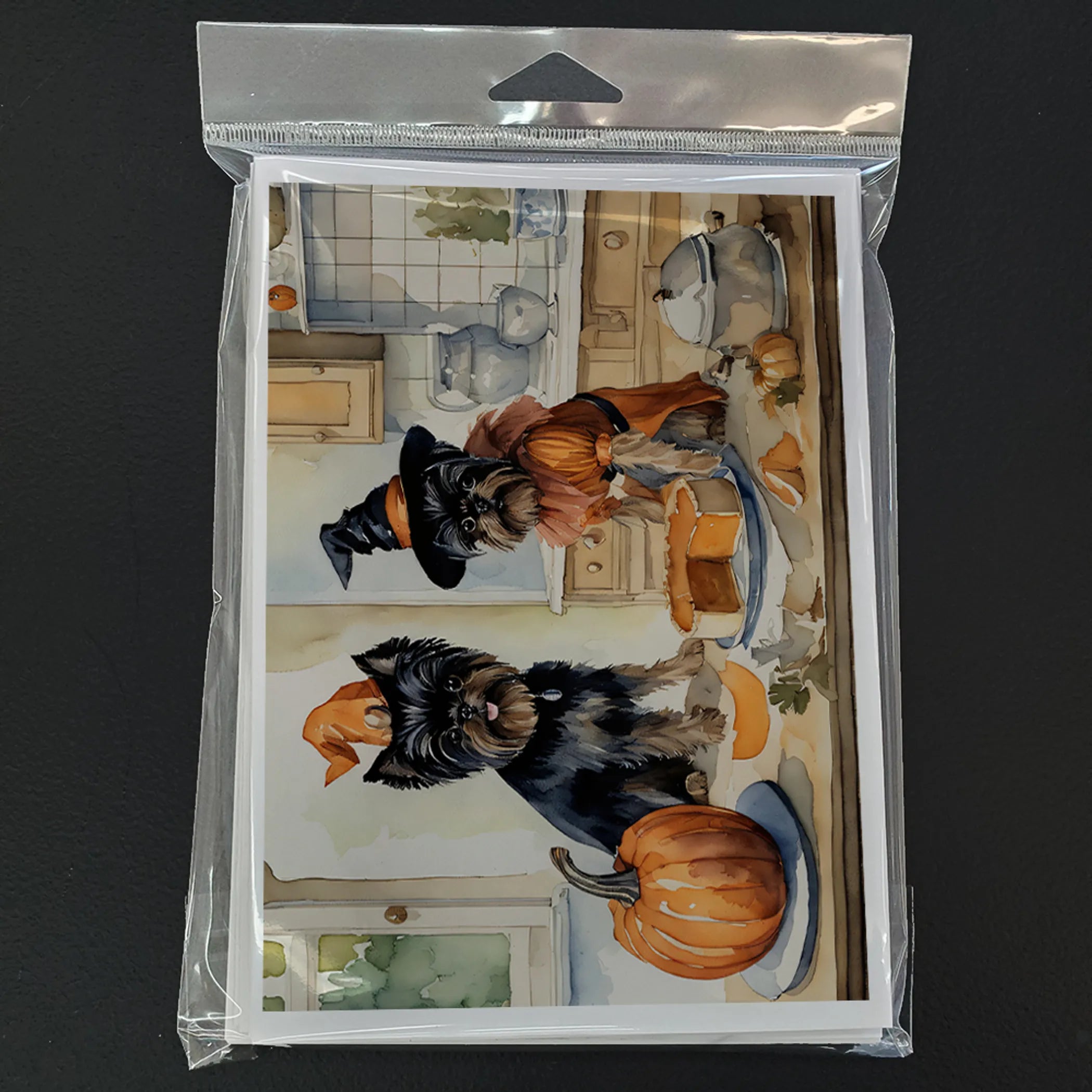 Fall Kitchen Pumpkin Pie Greeting Cards  - Size: 5X7 | Pack Of: 1 | Collection name: Fall kitchen pumpkin pie