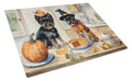 Fall Kitchen Pumpkin Pie Glass Cutting Board - Size: LARGE | Pack Of: 1 | Collection name: Fall kitchen pumpkin pie