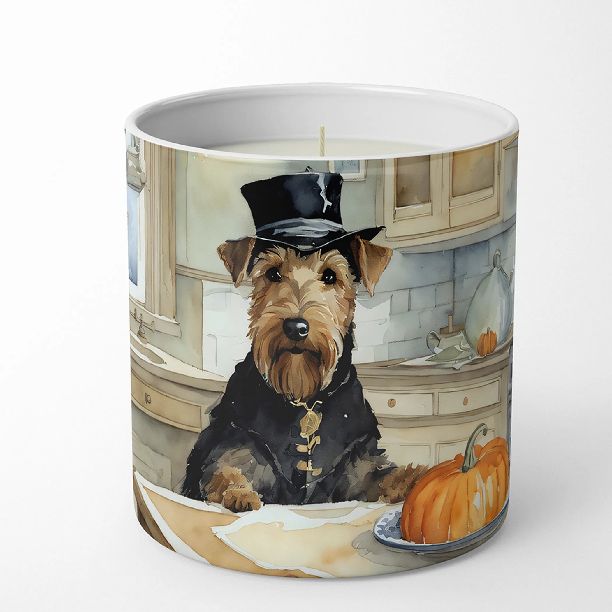 Fall Kitchen Pumpkin Pie Decorative Soy Candle - Size: 10 OZ | Pack Of: 1 | Collection name: Fall kitchen pumpkin pie