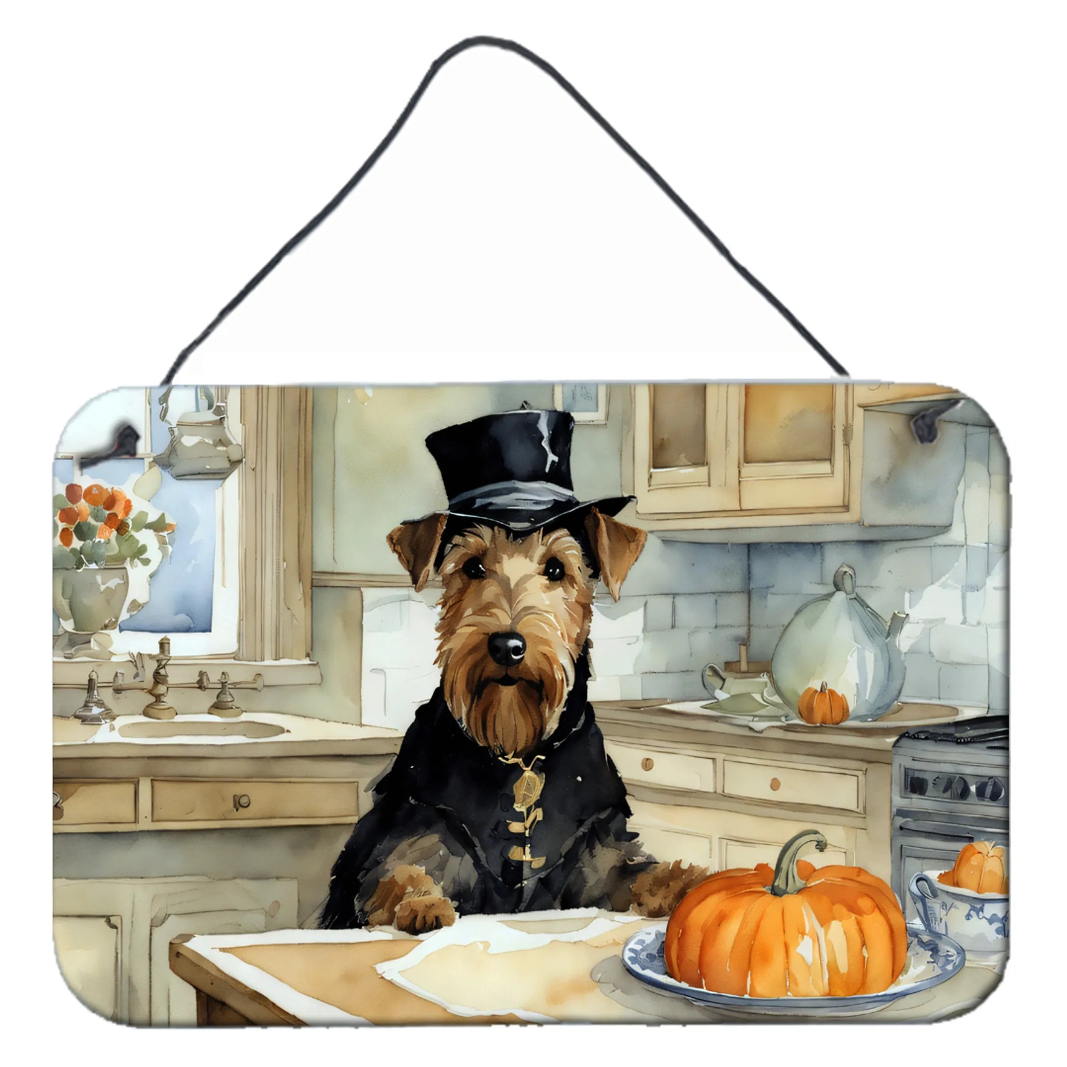 Fall Kitchen Pumpkin Pie Wall or Door Hanging Prints - Size: 8HX12W | Pack Of: 1 | Collection name: Fall kitchen pumpkin pie