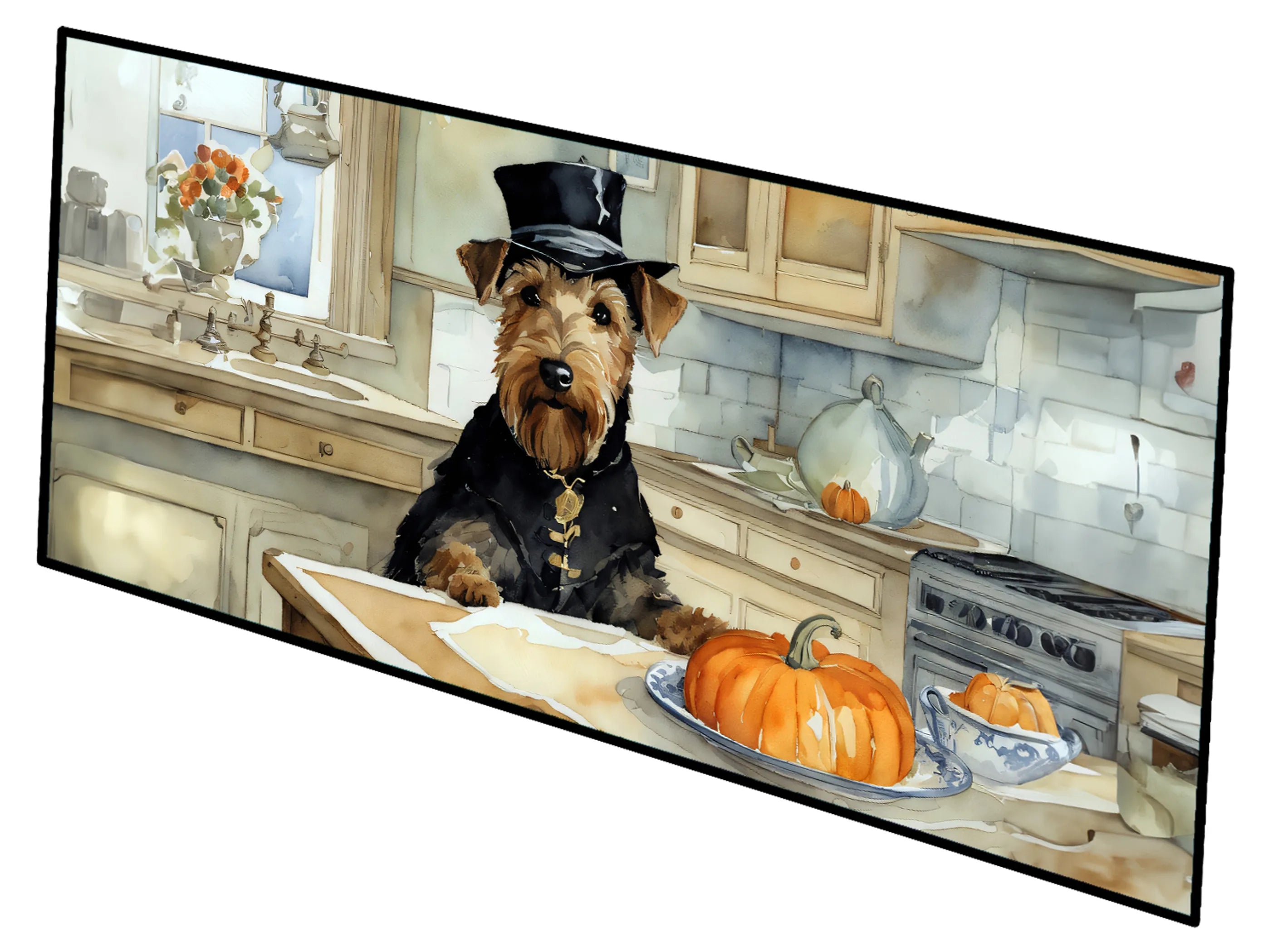 Fall Kitchen Pumpkin Pie Runner Mat 28x58 - Size: 28HX58W | Pack Of: 1 | Collection name: Fall kitchen pumpkin pie