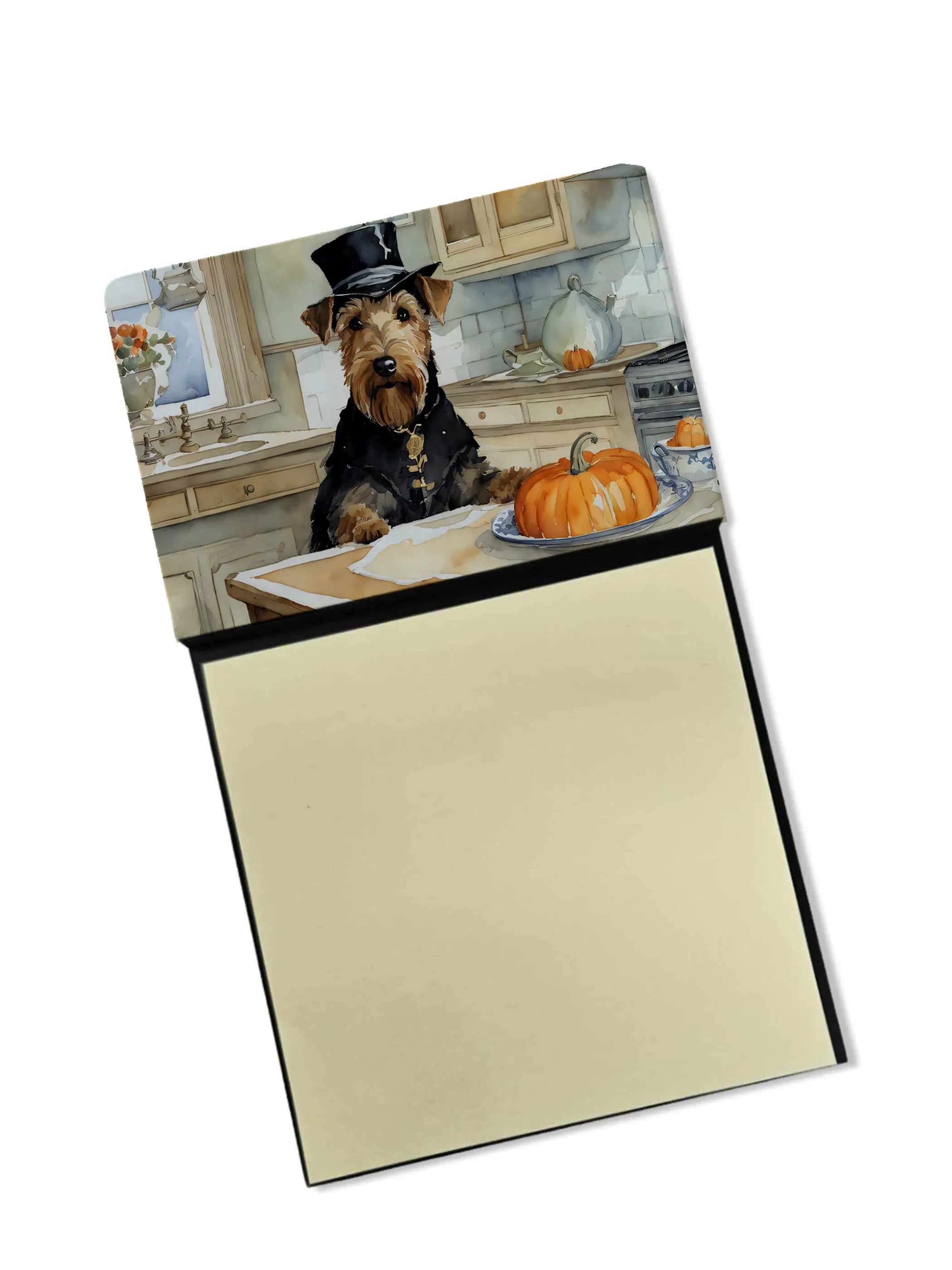 Fall Kitchen Pumpkin Pie Sticky Note Holder - Pack Of: 1 | Collection name: Fall kitchen pumpkin pie