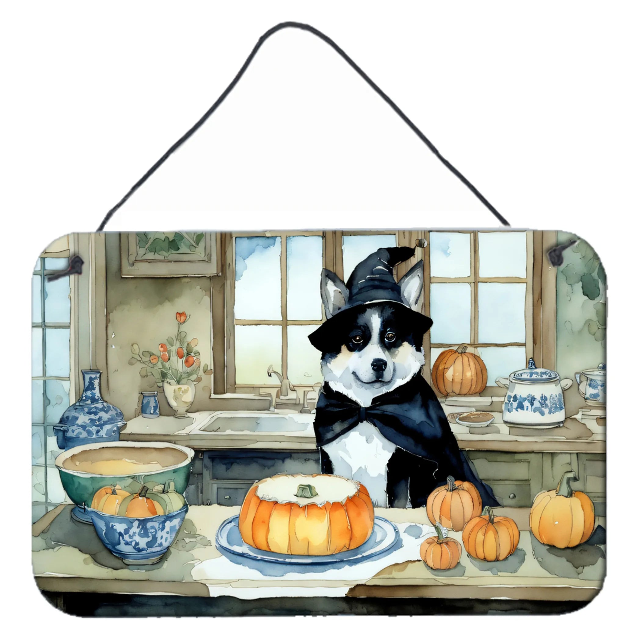 Fall Kitchen Pumpkin Pie Wall or Door Hanging Prints - Size: 8HX12W | Pack Of: 1 | Collection name: Fall kitchen pumpkin pie
