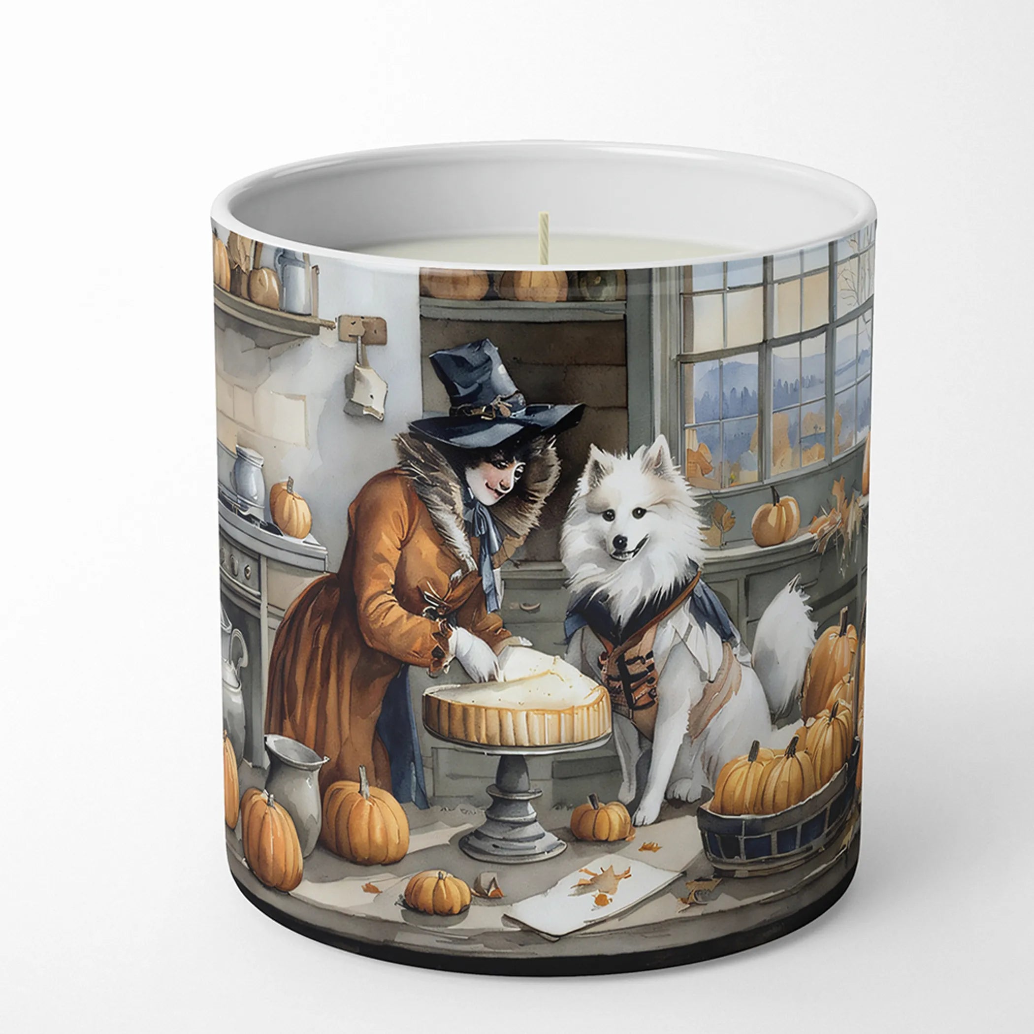 Fall Kitchen Pumpkin Pie Decorative Soy Candle - Size: 10 OZ | Pack Of: 1 | Collection name: Fall kitchen pumpkin pie