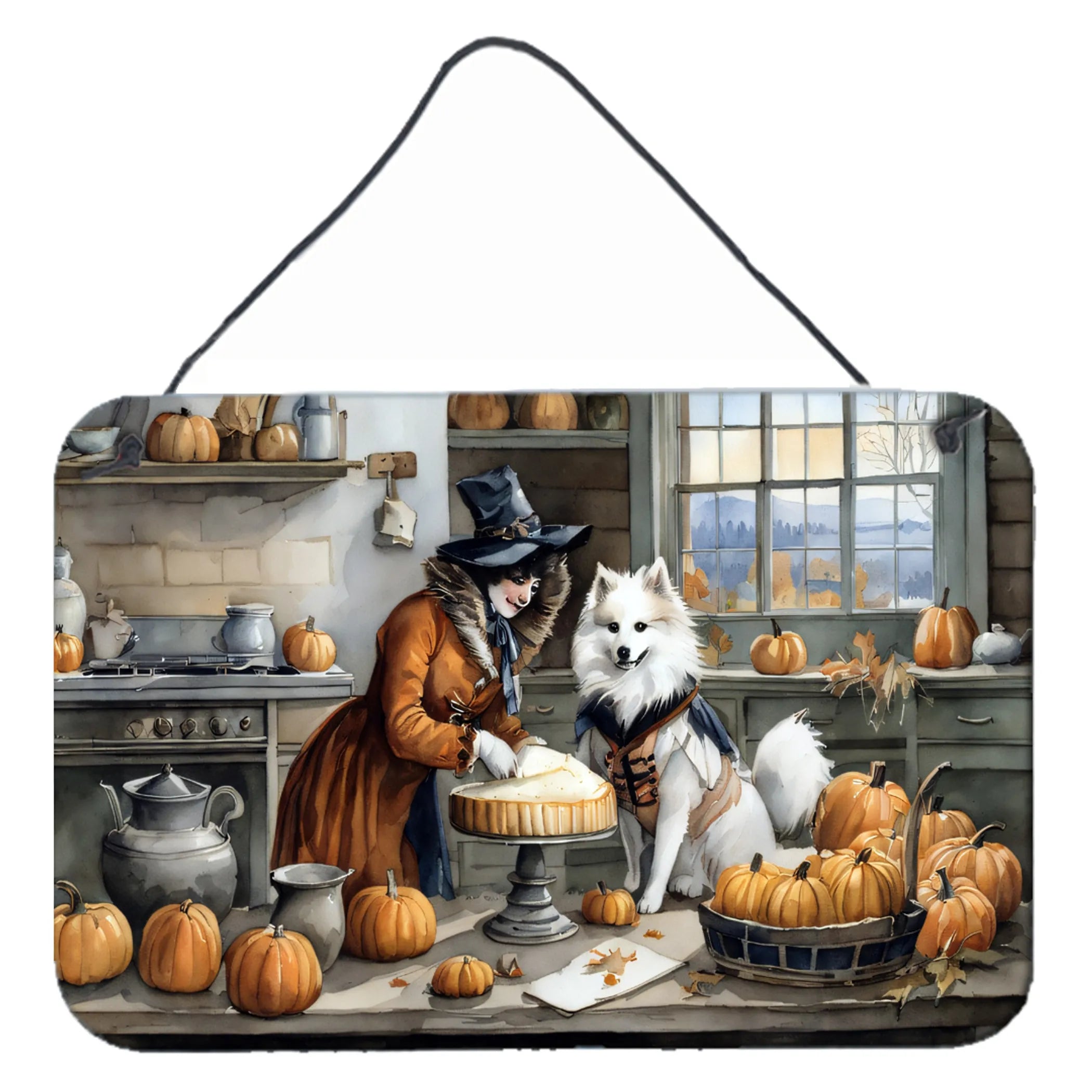 Fall Kitchen Pumpkin Pie Wall or Door Hanging Prints - Size: 8HX12W | Pack Of: 1 | Collection name: Fall kitchen pumpkin pie