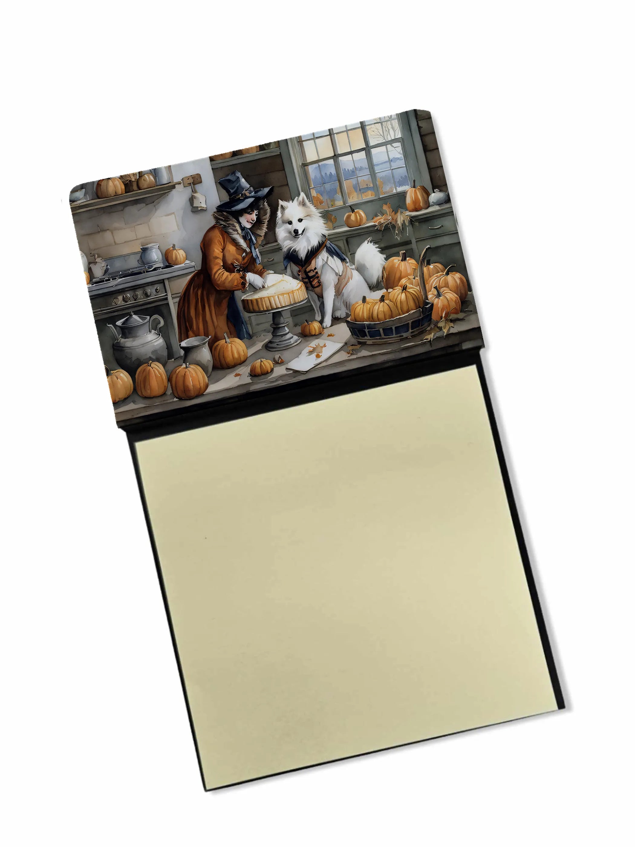 Fall Kitchen Pumpkin Pie Sticky Note Holder - Pack Of: 1 | Collection name: Fall kitchen pumpkin pie