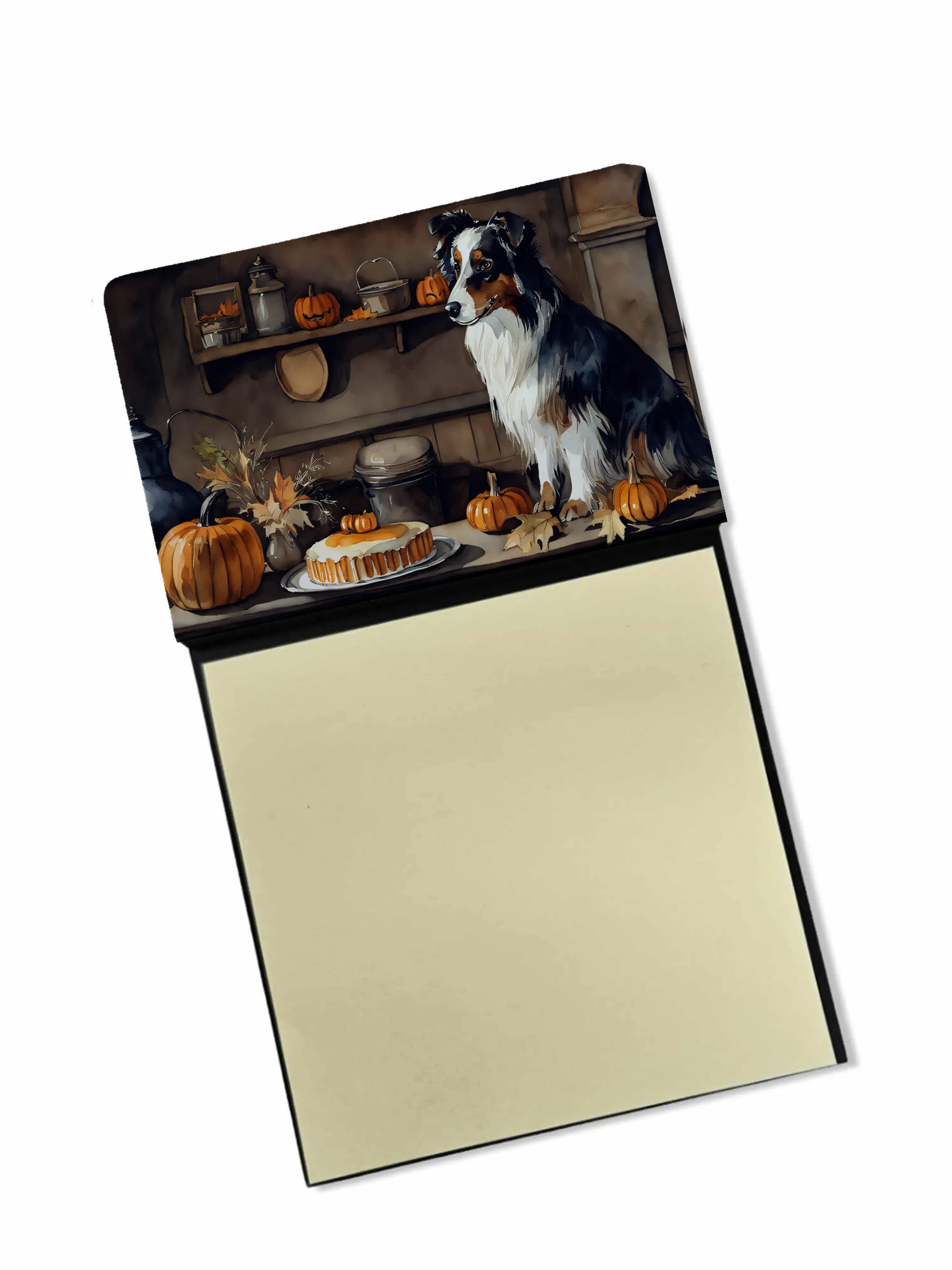 Fall Kitchen Pumpkin Pie Sticky Note Holder - Pack Of: 1 | Collection name: Fall kitchen pumpkin pie