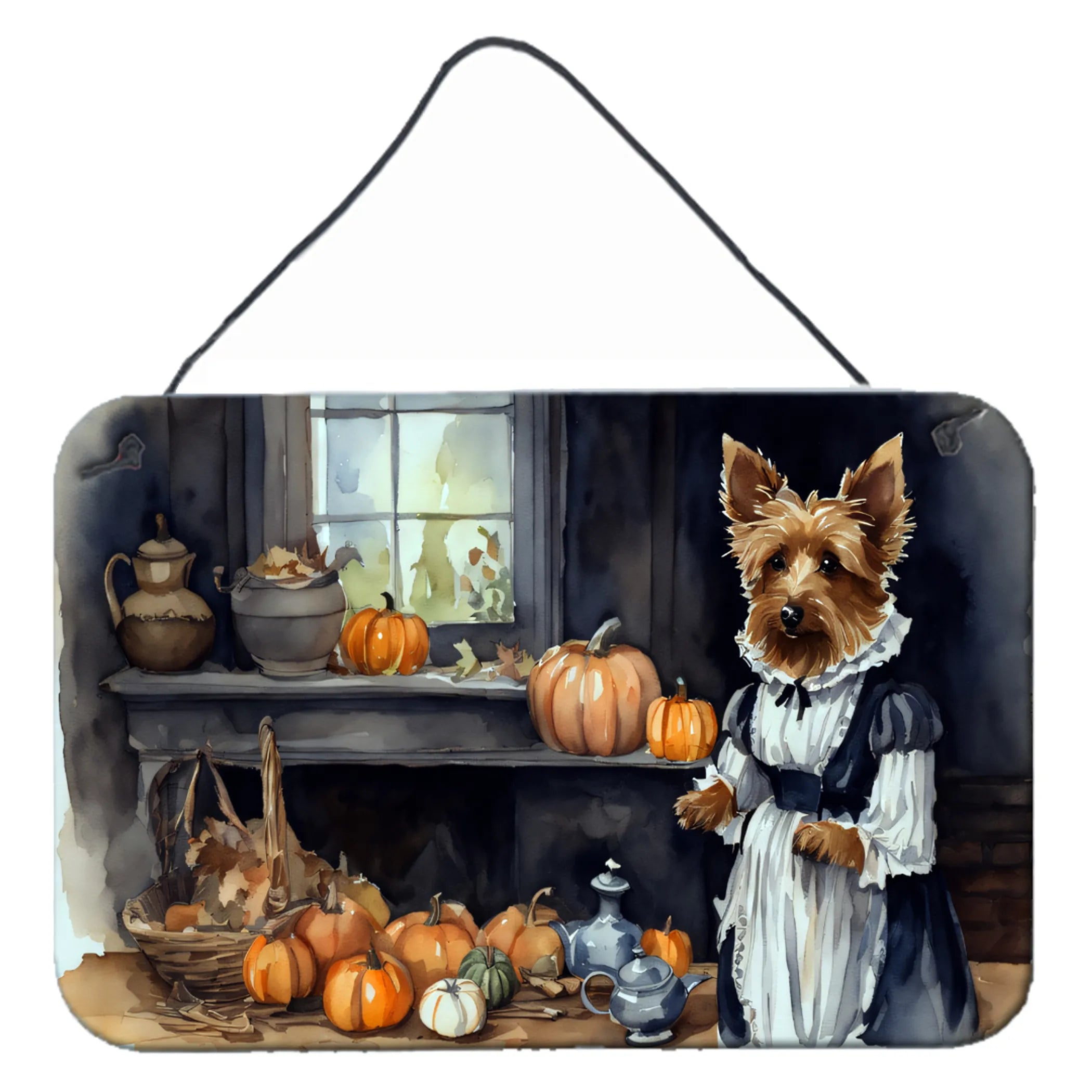 Fall Kitchen Pumpkin Pie Wall or Door Hanging Prints - Size: 8HX12W | Pack Of: 1 | Collection name: Fall kitchen pumpkin pie