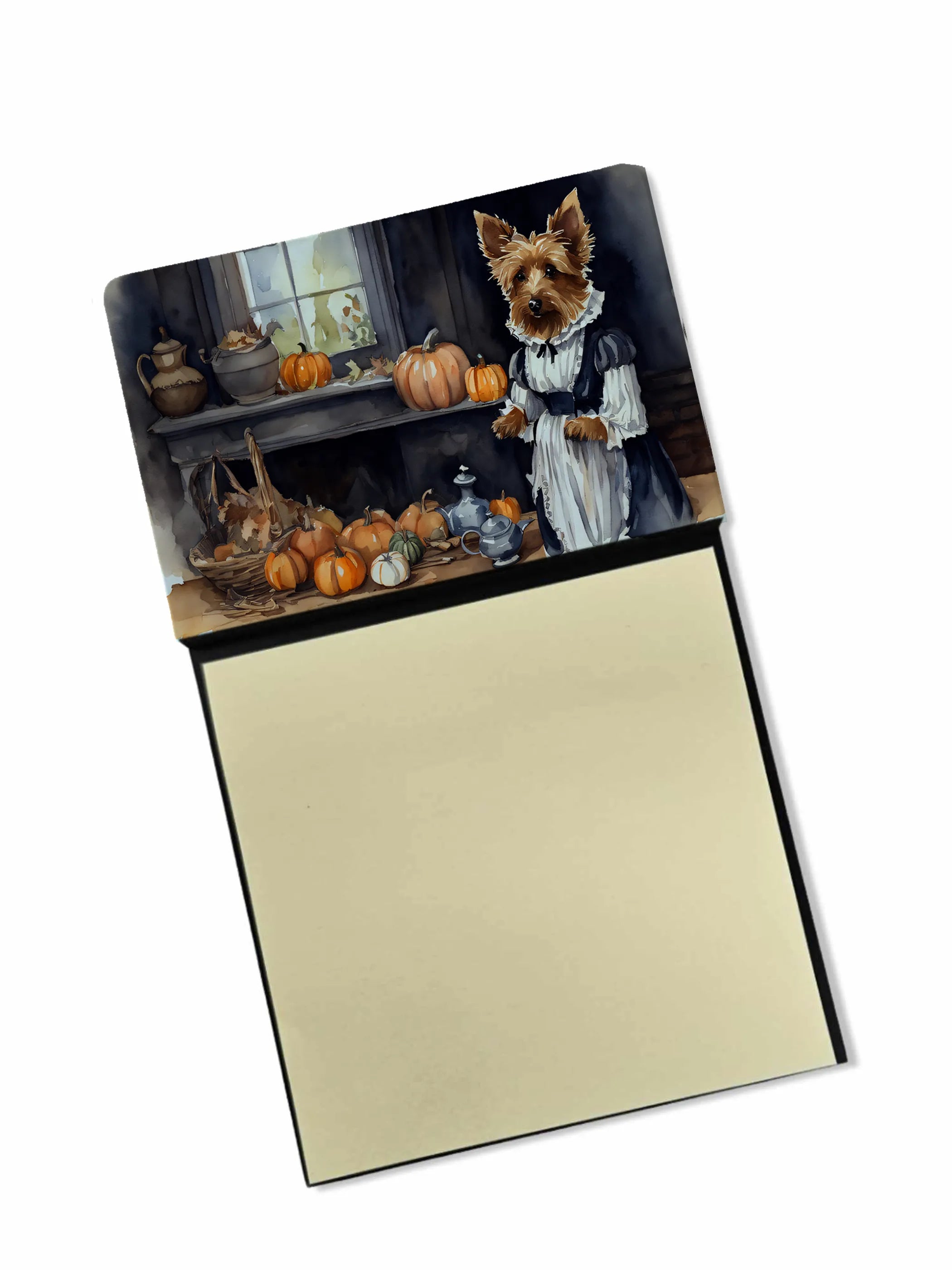 Fall Kitchen Pumpkin Pie Sticky Note Holder - Pack Of: 1 | Collection name: Fall kitchen pumpkin pie