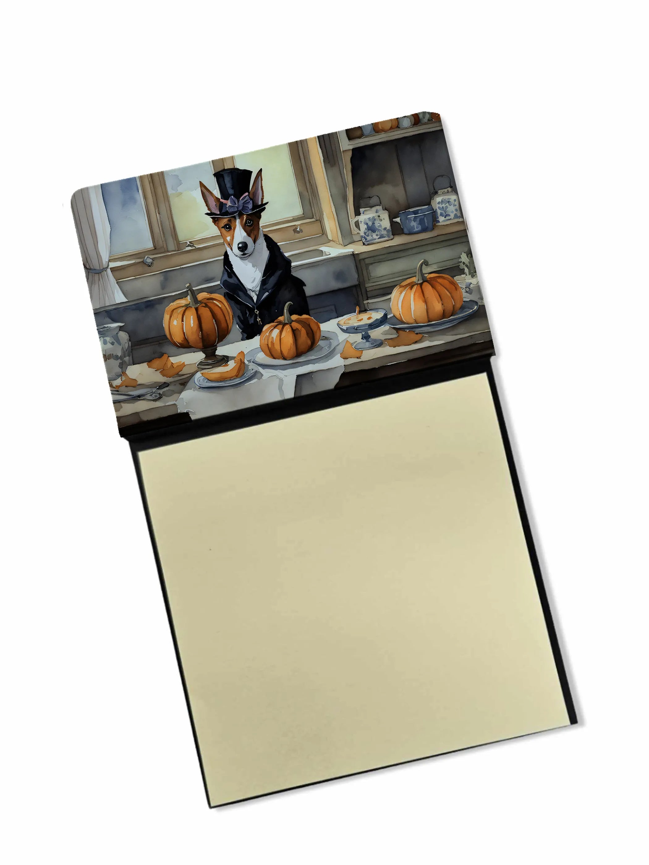 Fall Kitchen Pumpkin Pie Sticky Note Holder - Pack Of: 1 | Collection name: Fall kitchen pumpkin pie
