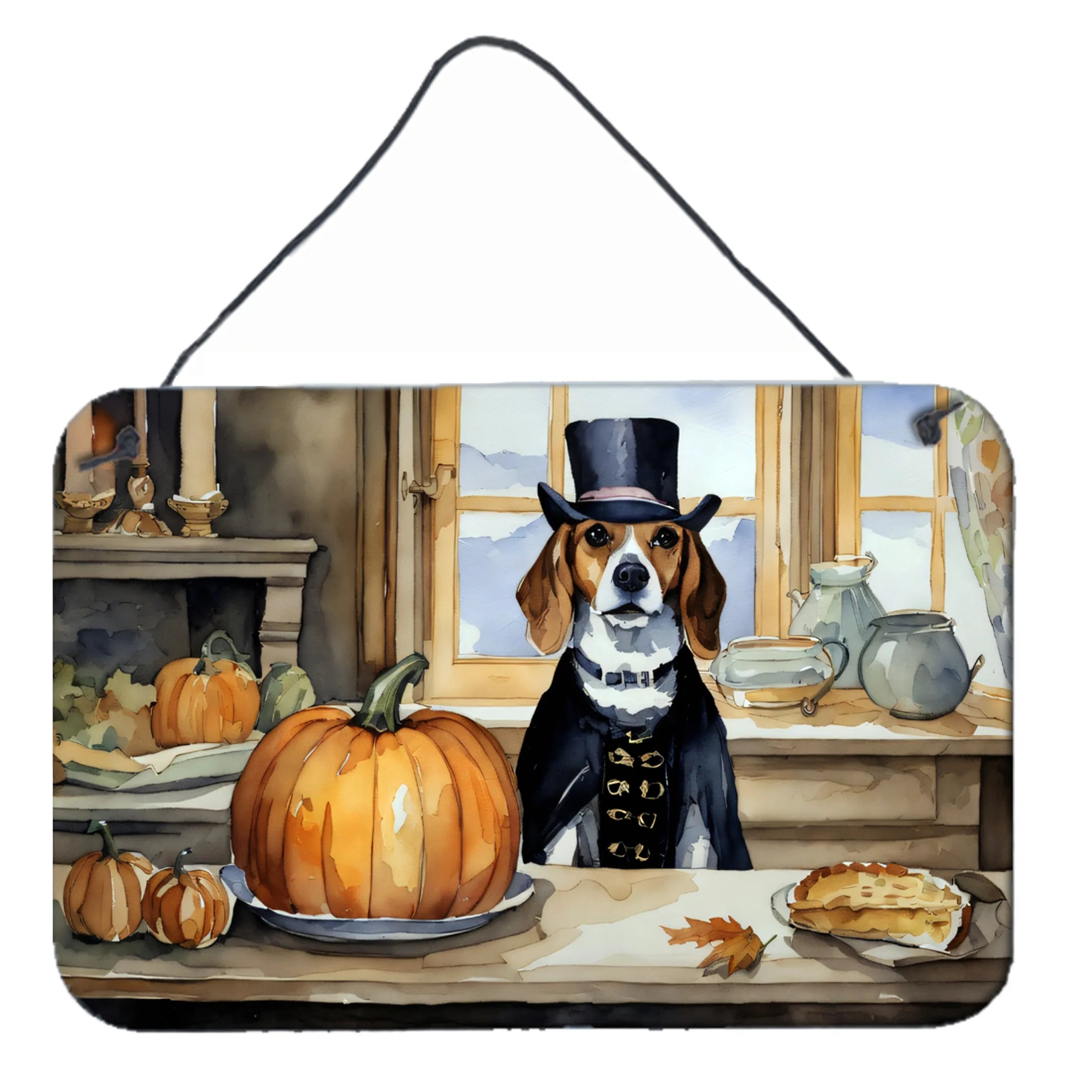 Fall Kitchen Pumpkin Pie Wall or Door Hanging Prints - Size: 8HX12W | Pack Of: 1 | Collection name: Fall kitchen pumpkin pie
