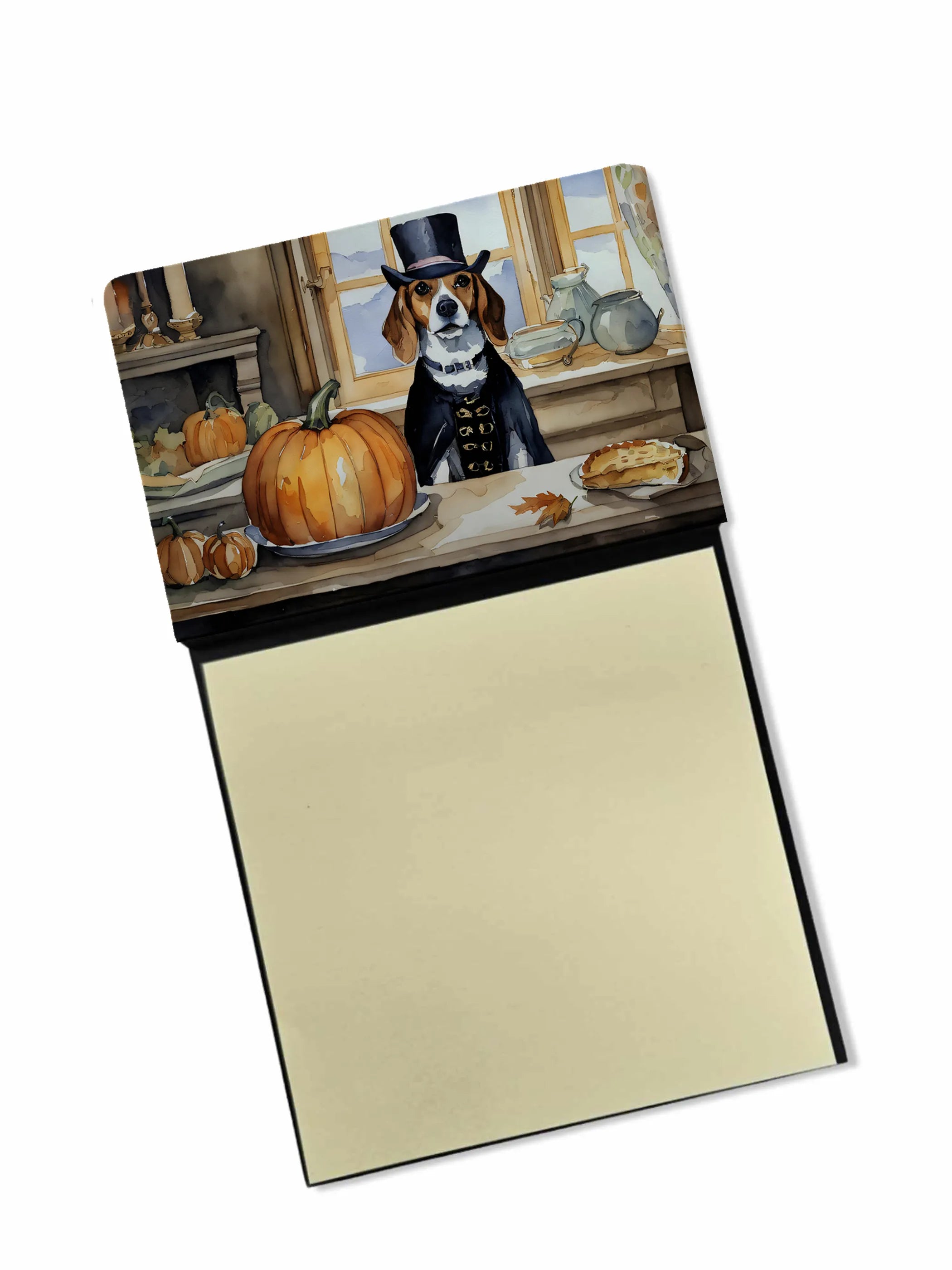 Fall Kitchen Pumpkin Pie Sticky Note Holder - Pack Of: 1 | Collection name: Fall kitchen pumpkin pie
